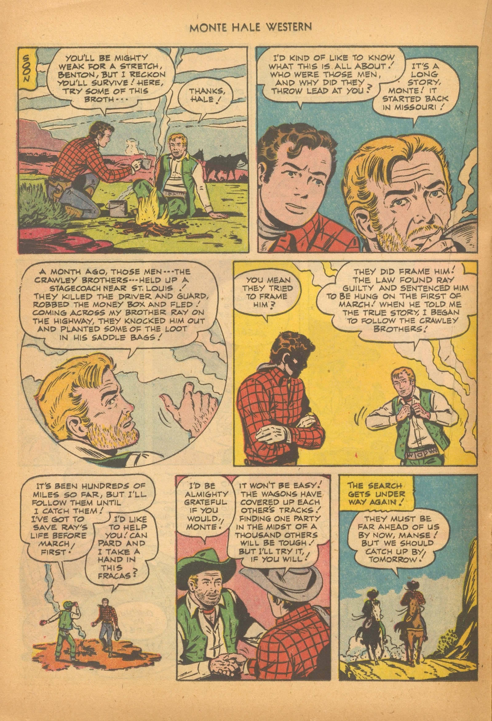 Read online Monte Hale Western comic -  Issue #74 - 16