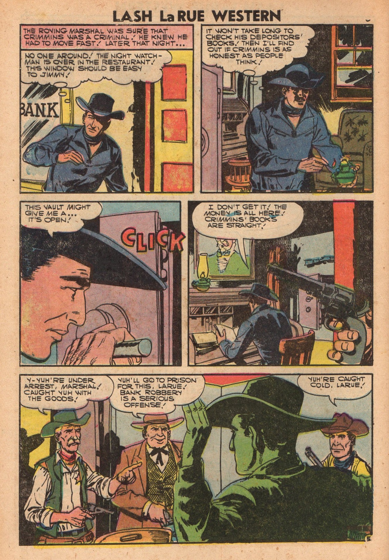 Read online Lash Larue Western (1949) comic -  Issue #64 - 8