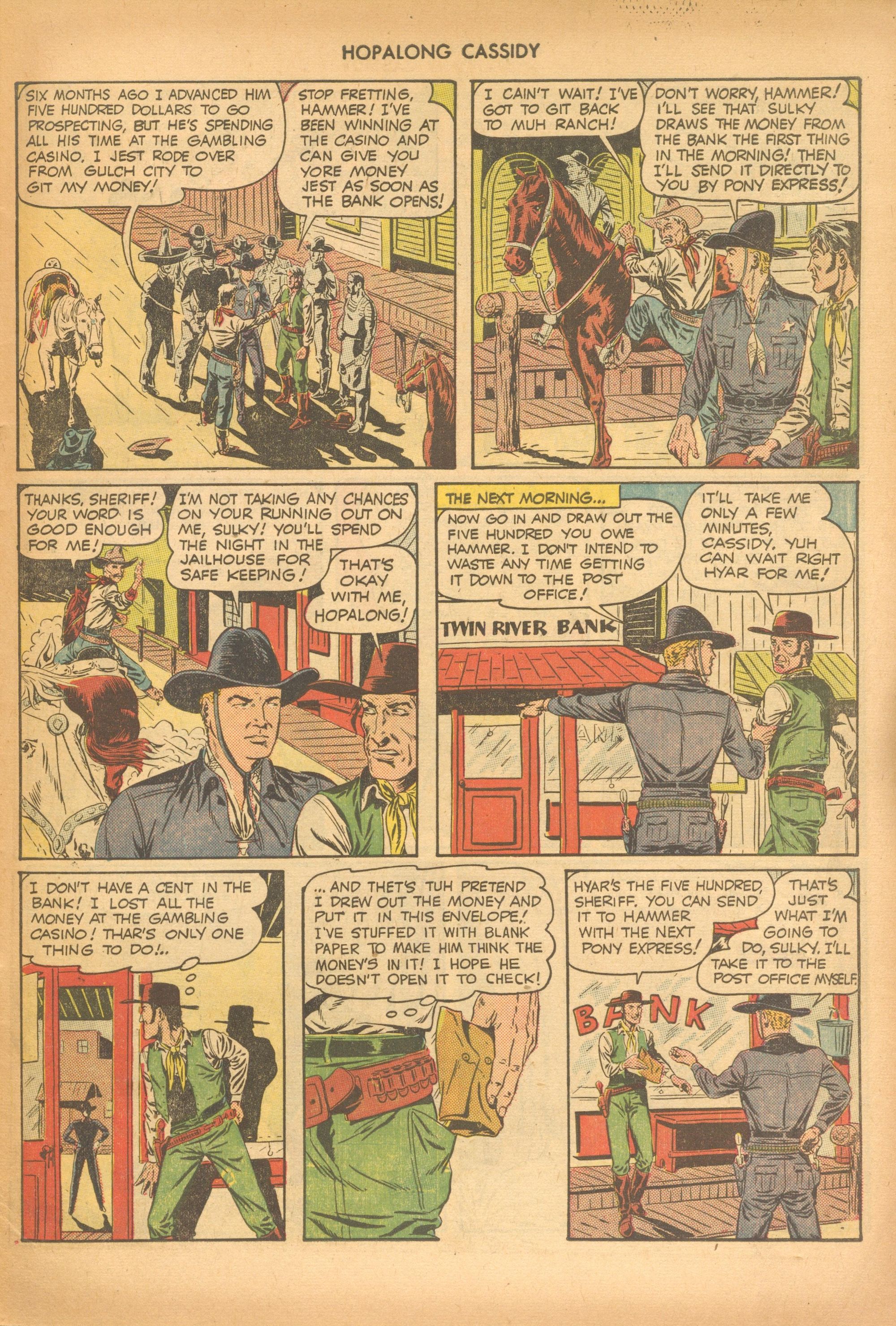 Read online Hopalong Cassidy comic -  Issue #43 - 43