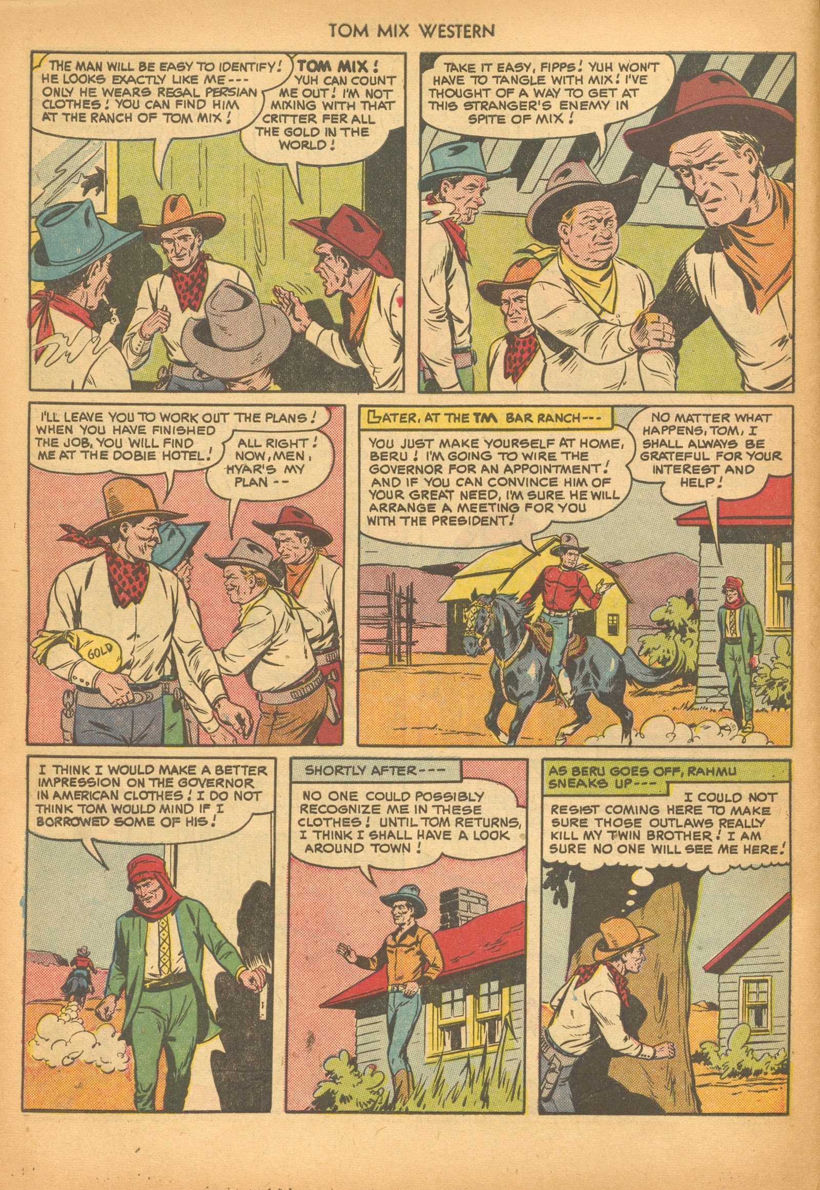 Read online Tom Mix Western (1948) comic -  Issue #33 - 46