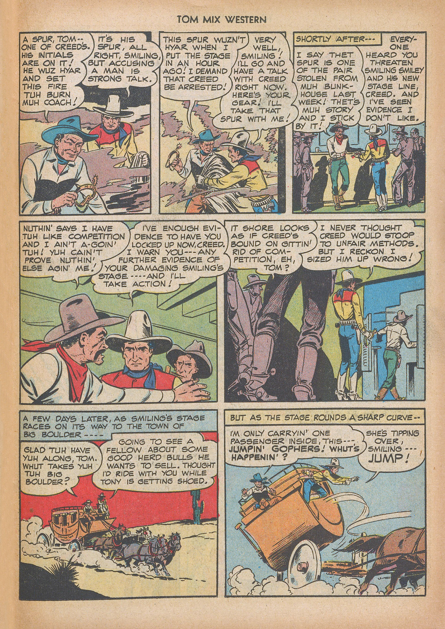 Read online Tom Mix Western (1948) comic -  Issue #10 - 35