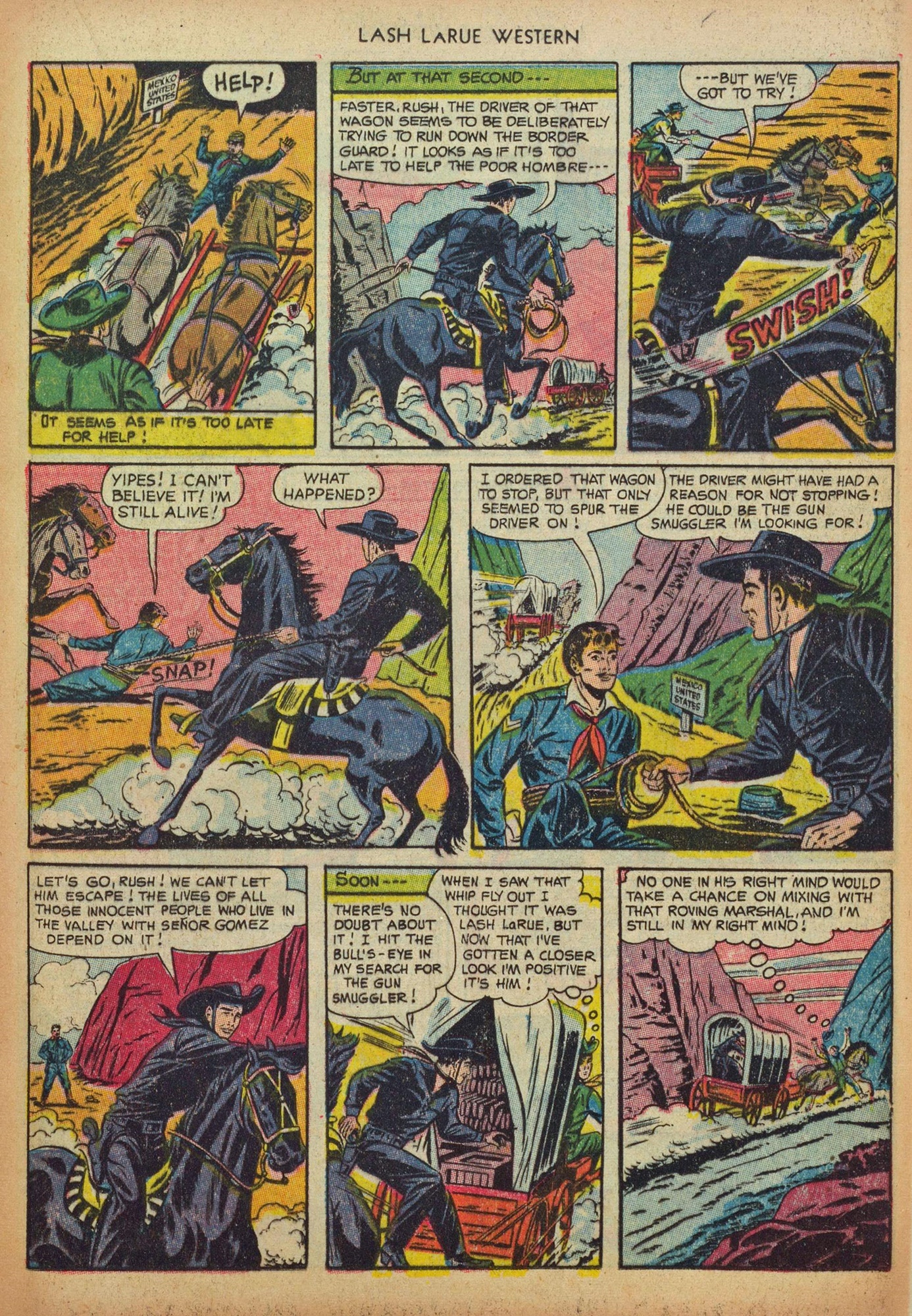 Read online Lash Larue Western (1949) comic -  Issue #37 - 13