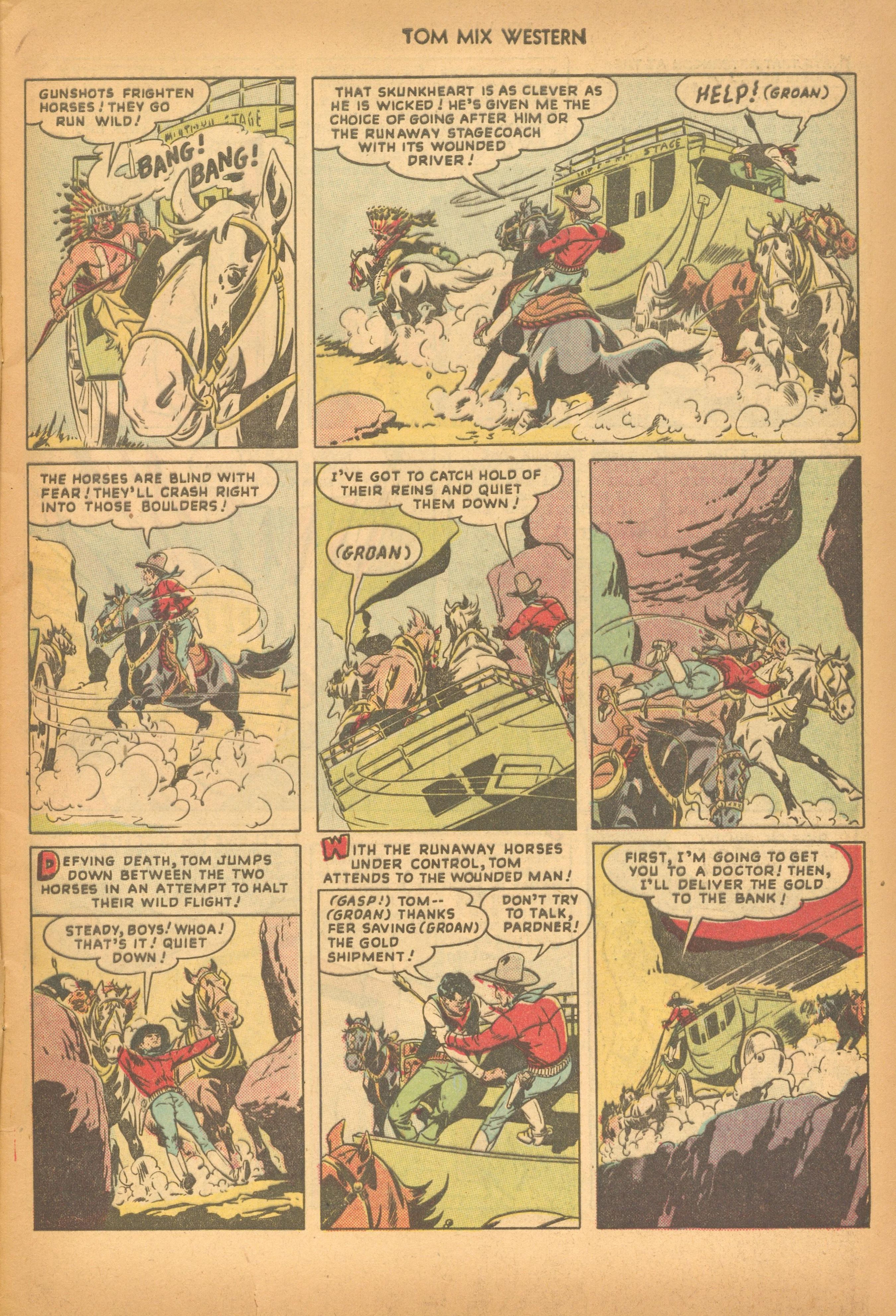 Read online Tom Mix Western (1948) comic -  Issue #18 - 5