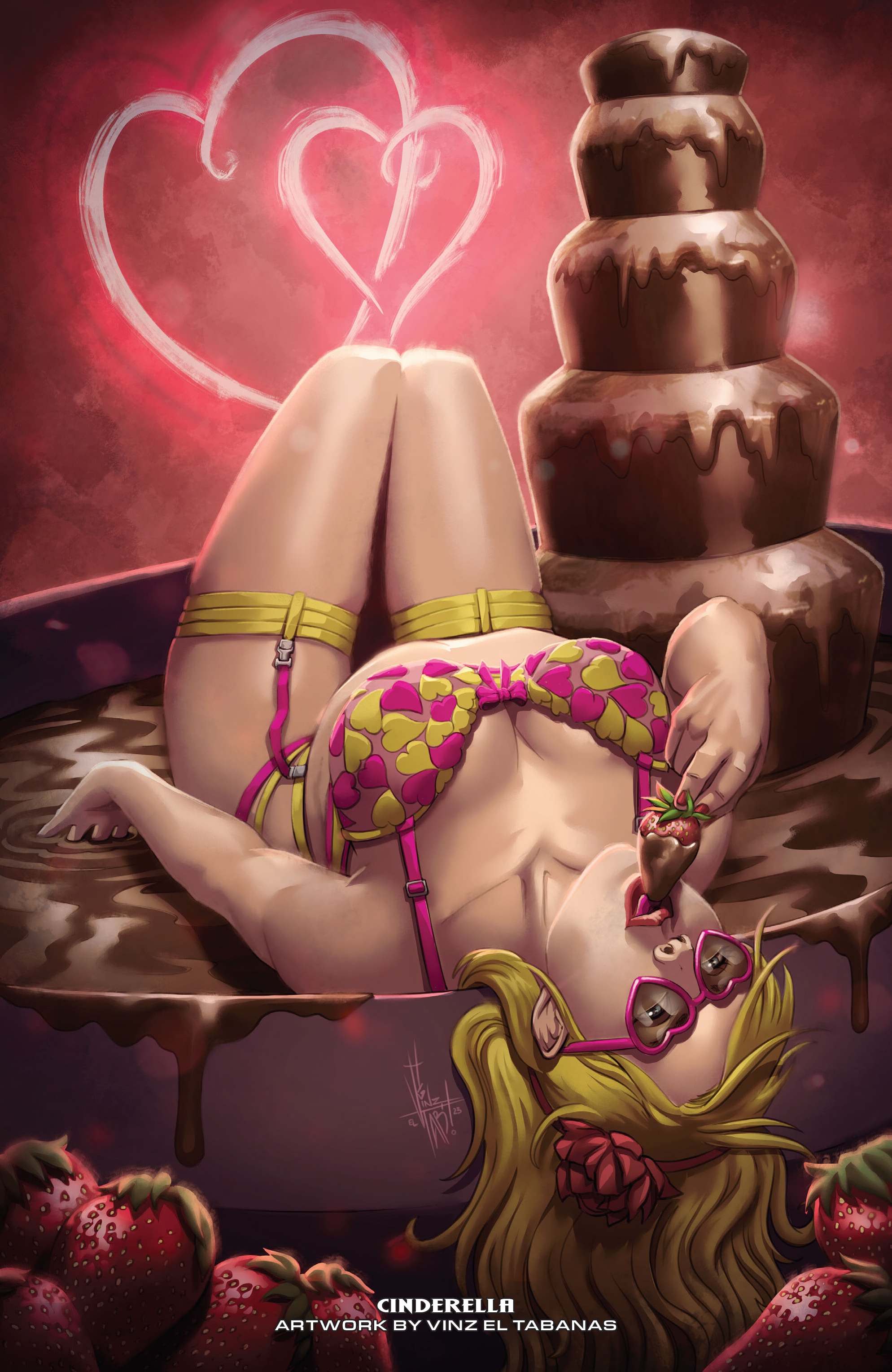 Read online Grimm Fairy Tales 2024 Valentine's Day Lingerie Pinup Special comic -  Issue # Full - 25