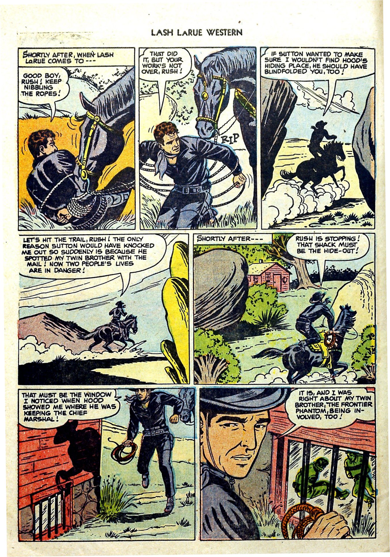 Read online Lash Larue Western (1949) comic -  Issue #57 - 10