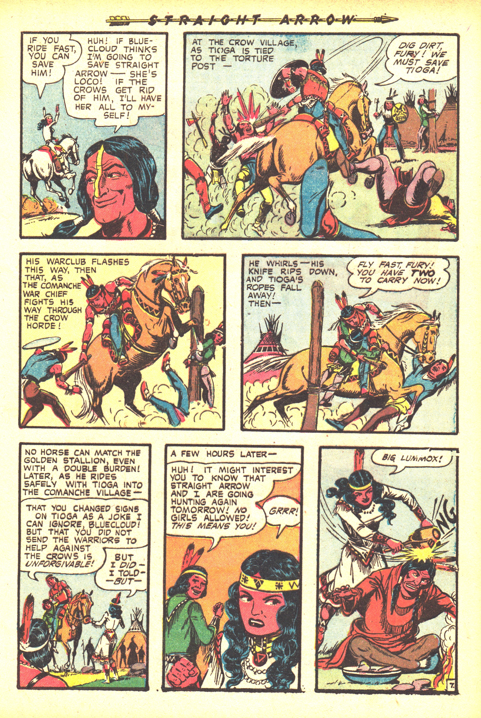 Read online Straight Arrow comic -  Issue #36 - 9