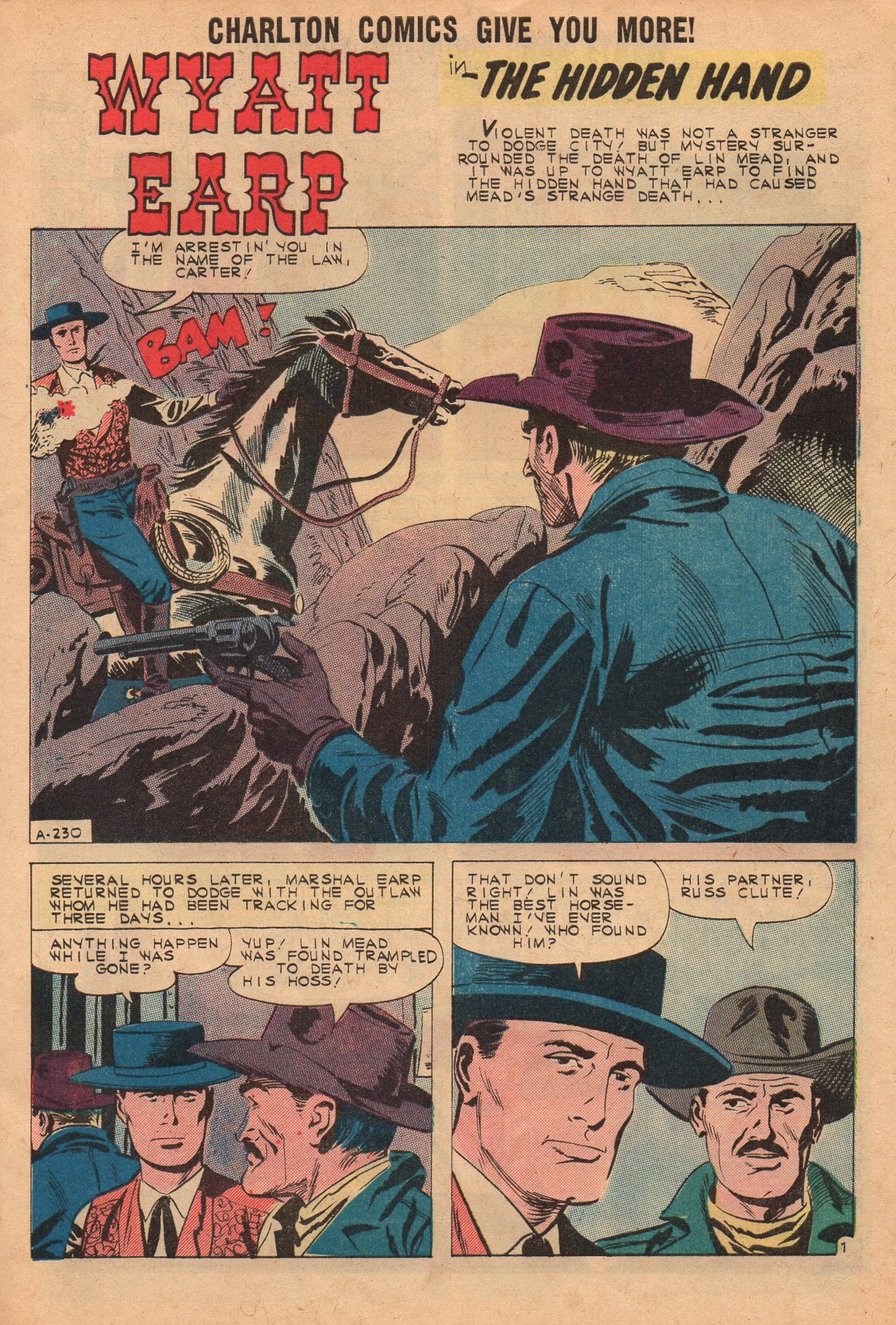 Read online Wyatt Earp Frontier Marshal comic -  Issue #38 - 9