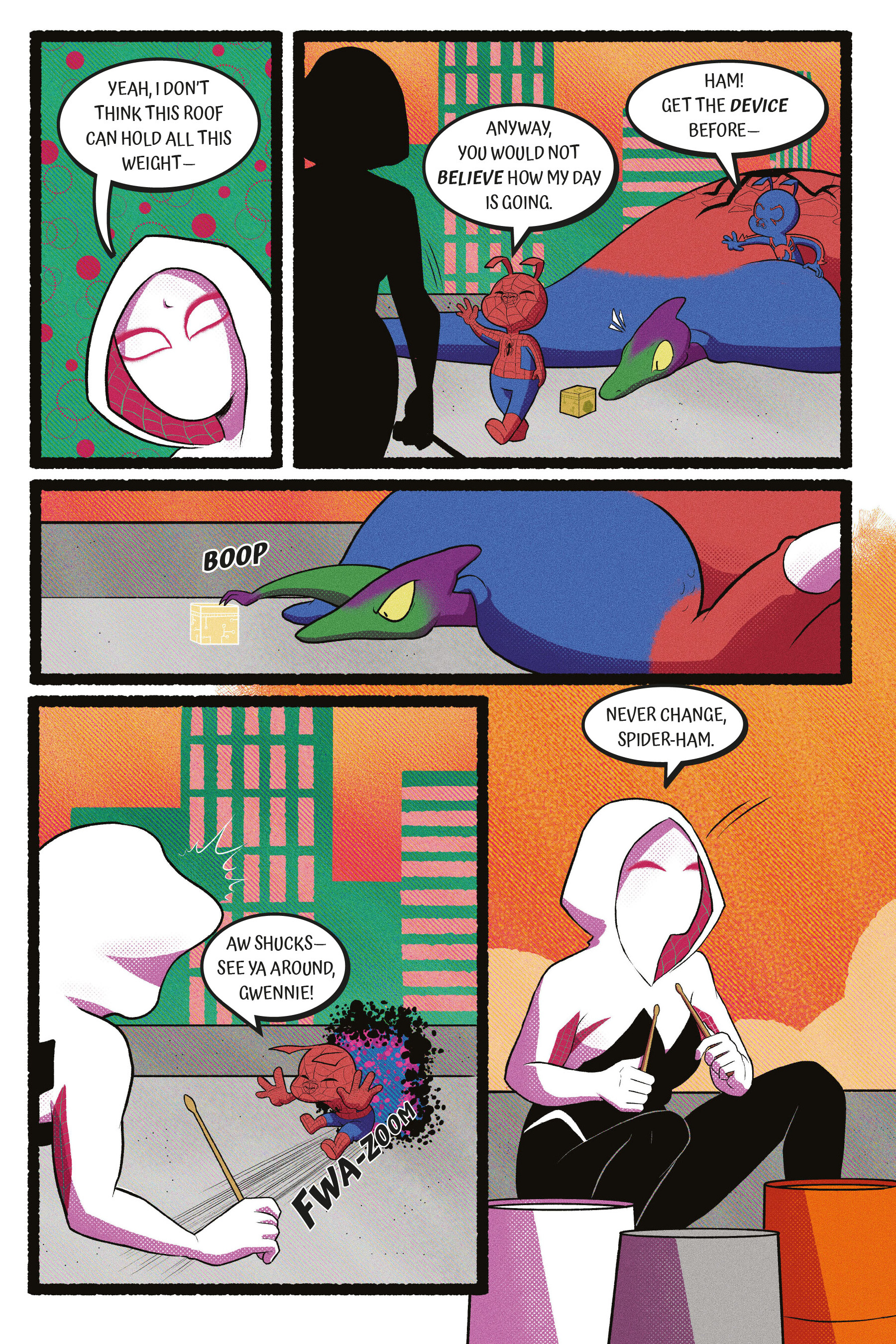 Read online Spider-Ham: A Pig in Time comic -  Issue # TPB - 46