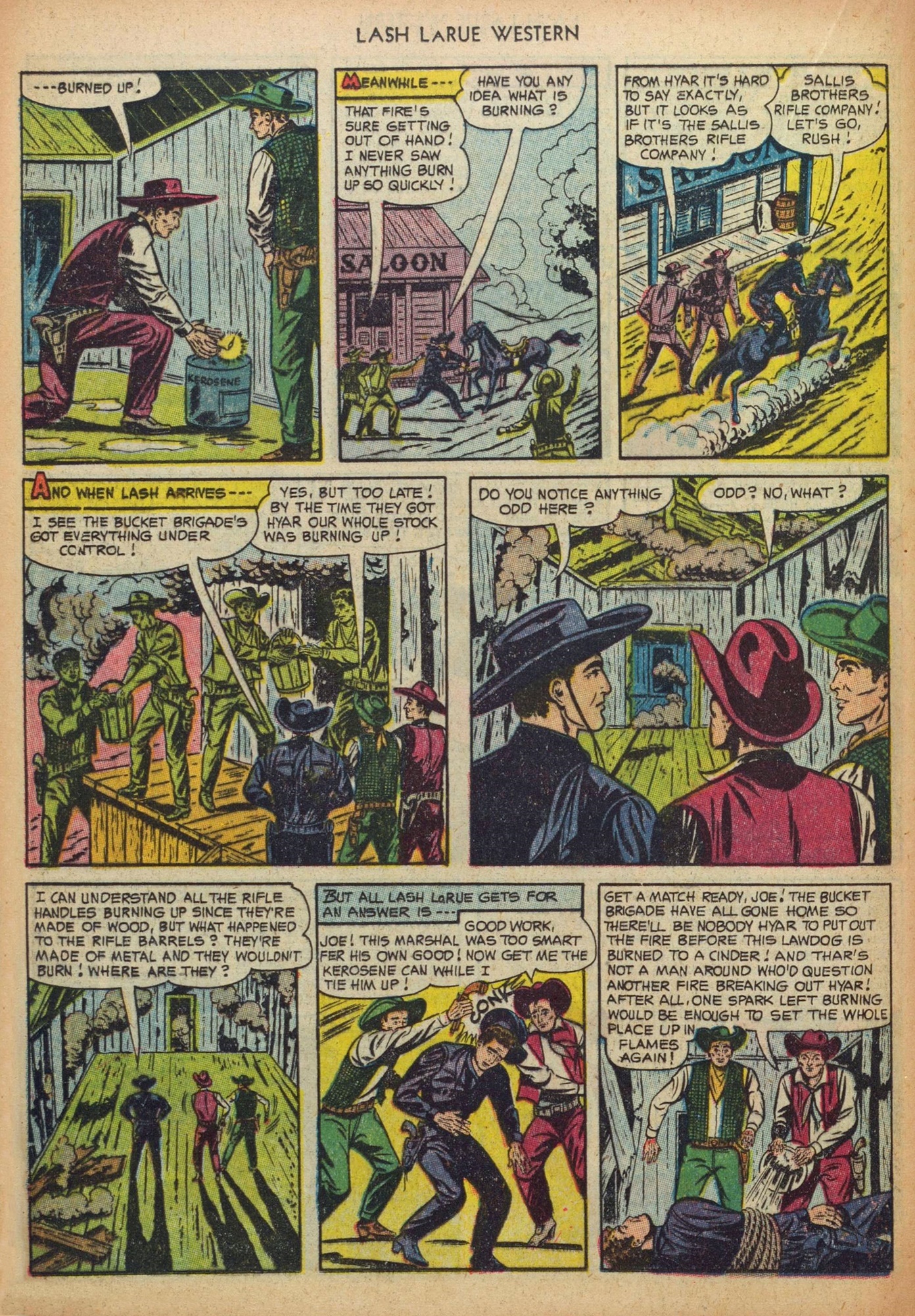 Read online Lash Larue Western (1949) comic -  Issue #37 - 16