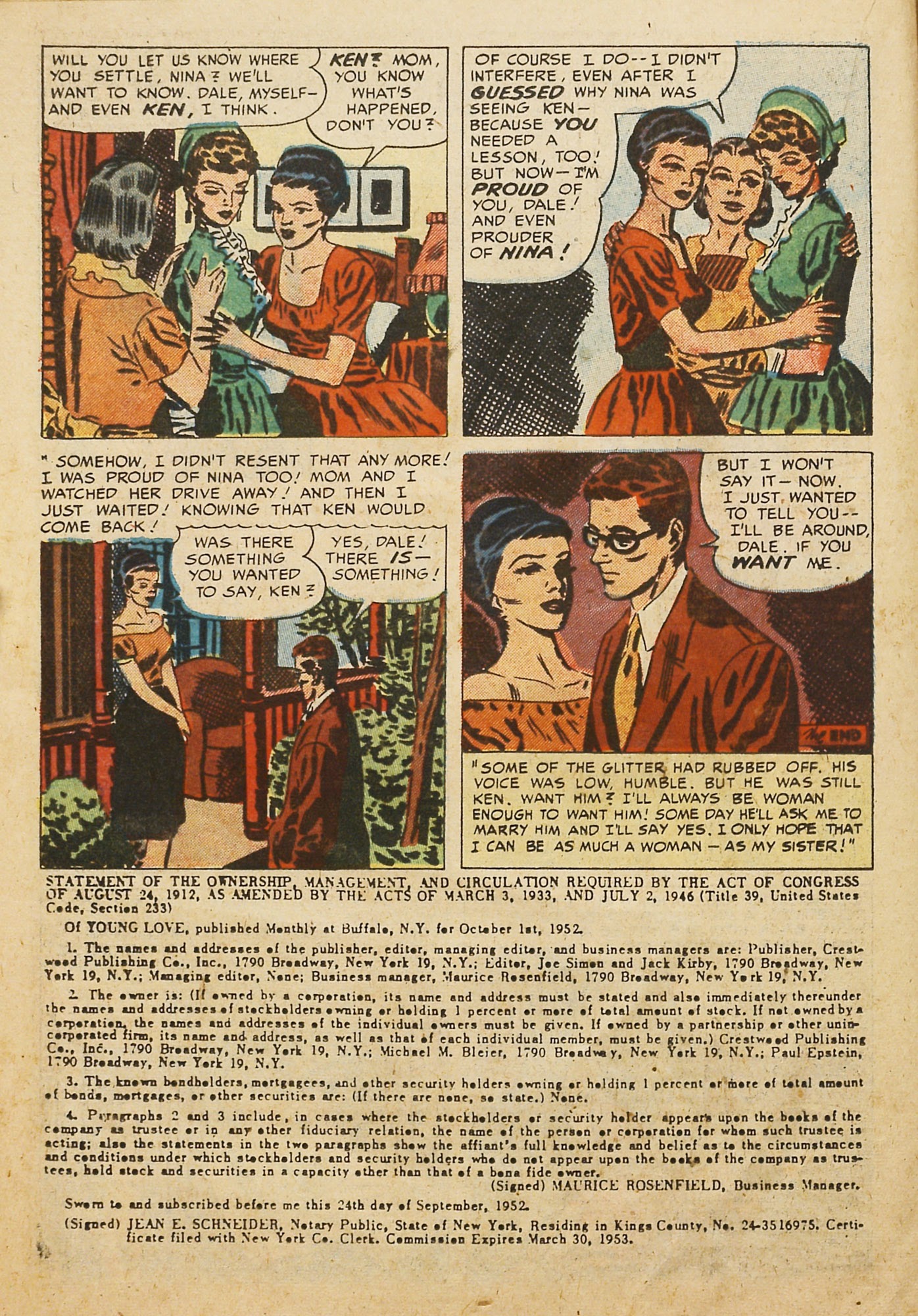 Read online Young Love (1949) comic -  Issue #42 - 20