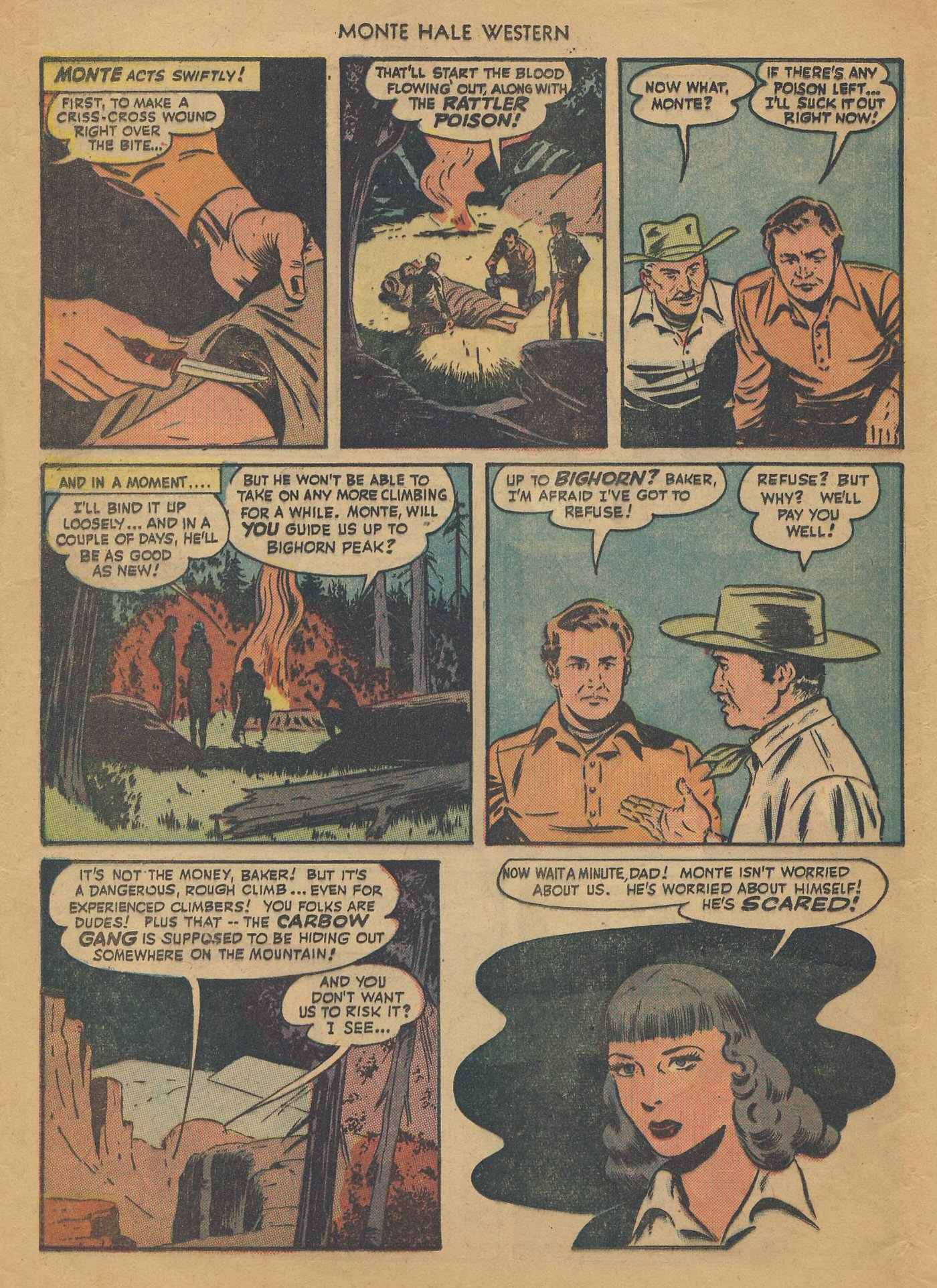 Read online Monte Hale Western comic -  Issue #36 - 43