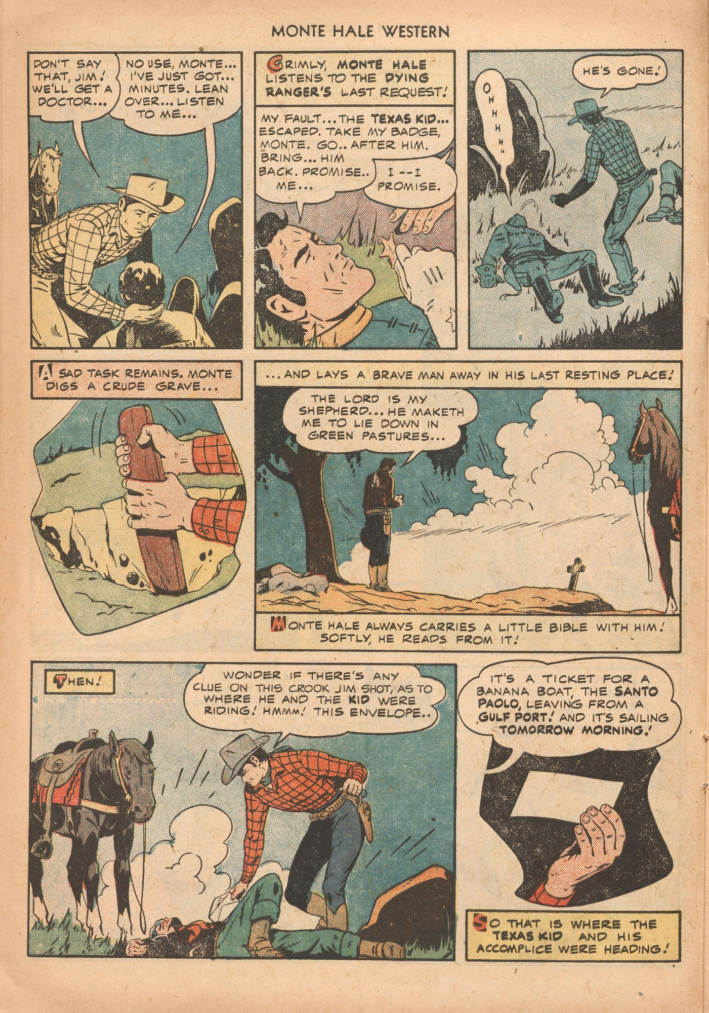 Read online Monte Hale Western comic -  Issue #43 - 20