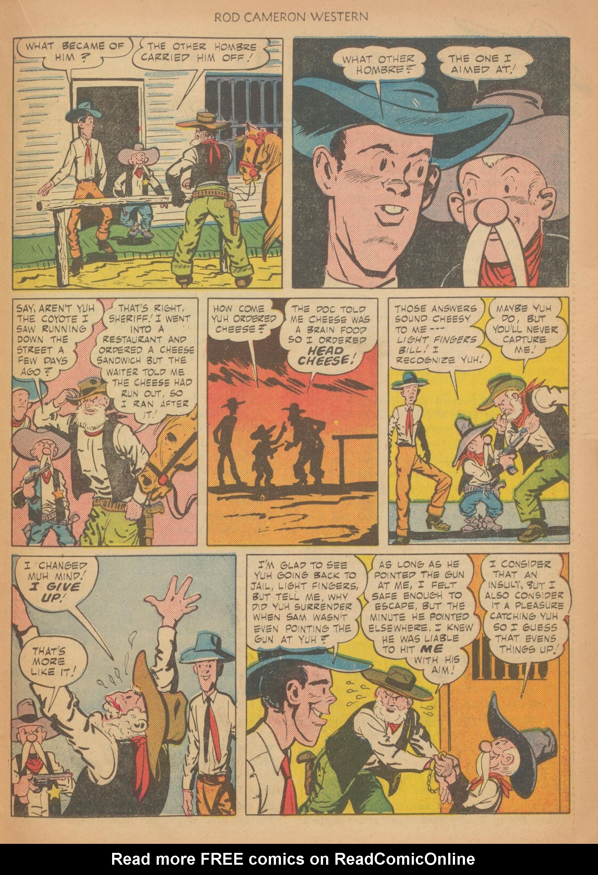 Read online Rod Cameron Western comic -  Issue #10 - 23