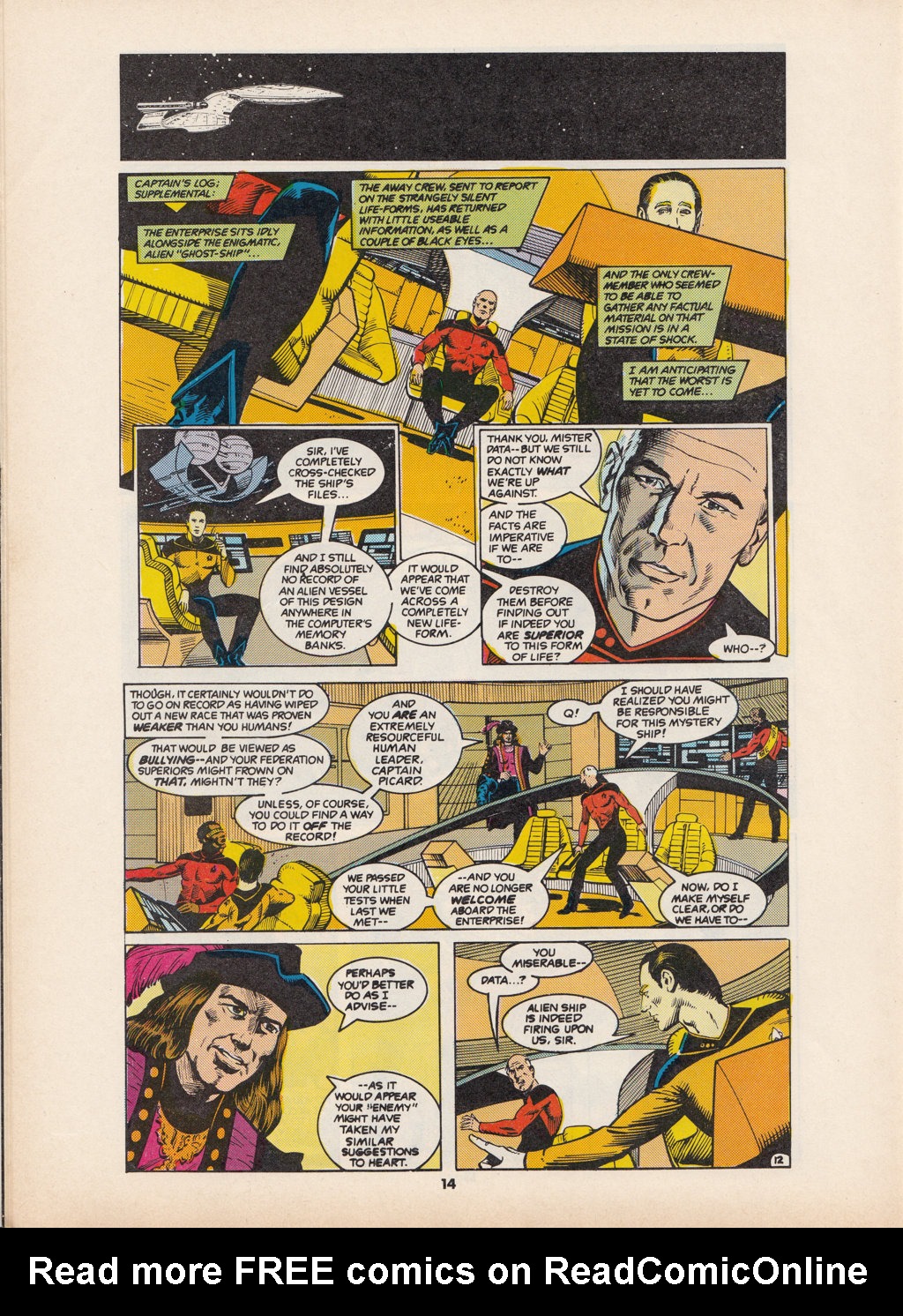 Read online Star Trek The Next Generation (1990) comic -  Issue #4 - 14