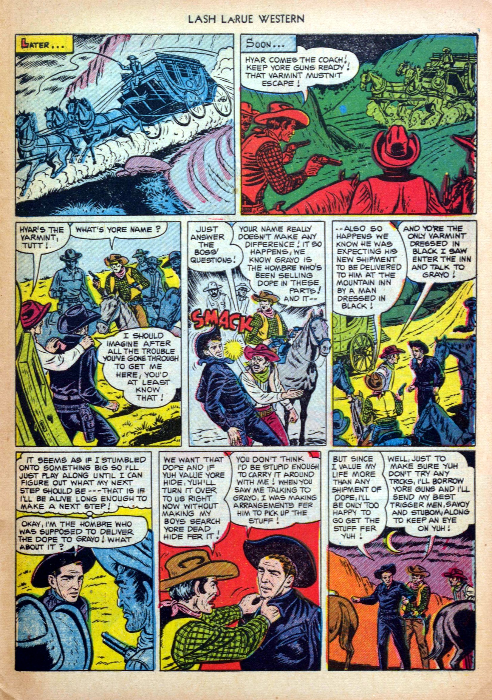 Read online Lash Larue Western (1949) comic -  Issue #31 - 29