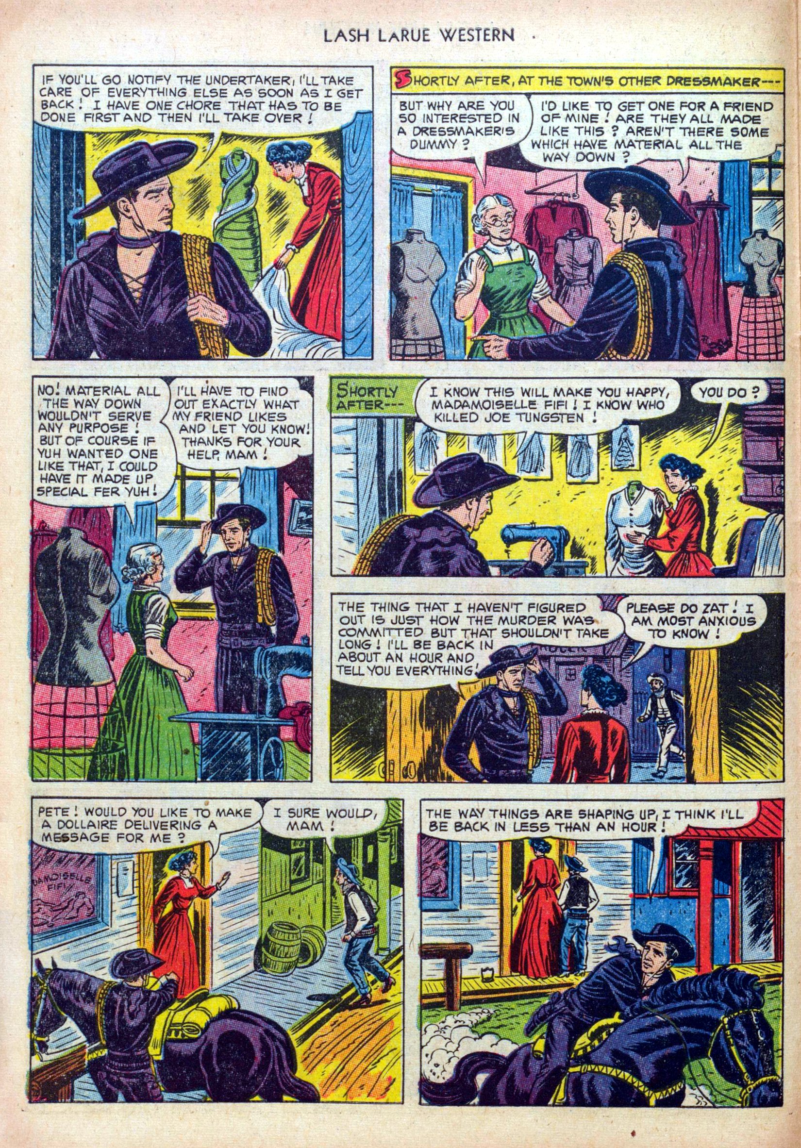 Read online Lash Larue Western (1949) comic -  Issue #39 - 10