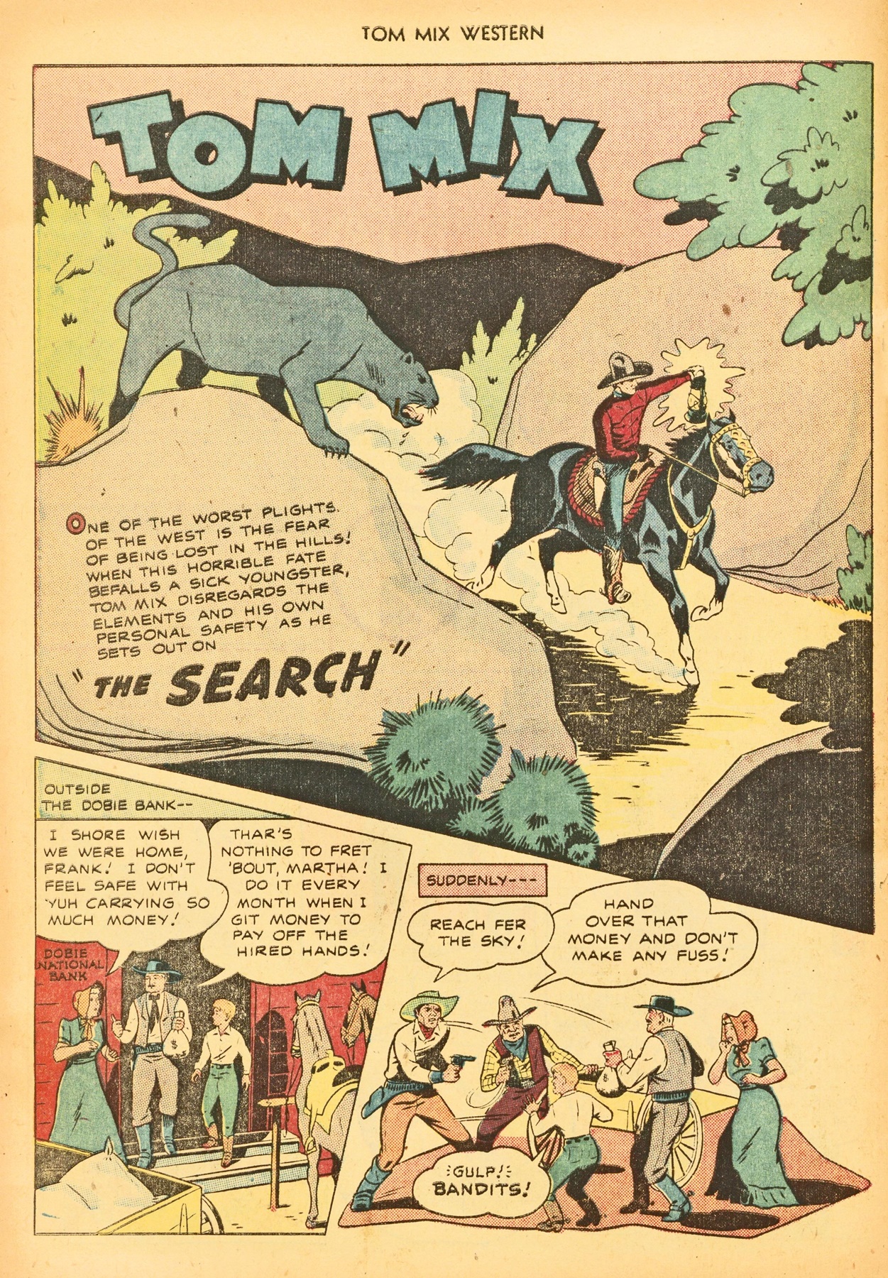 Read online Tom Mix Western (1948) comic -  Issue #21 - 32