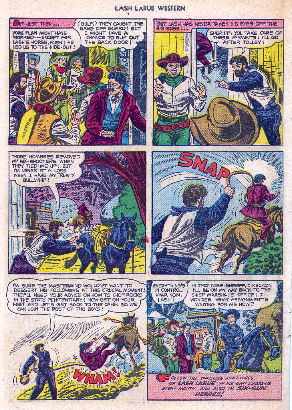 Read online Lash Larue Western (1949) comic -  Issue #45 - 34