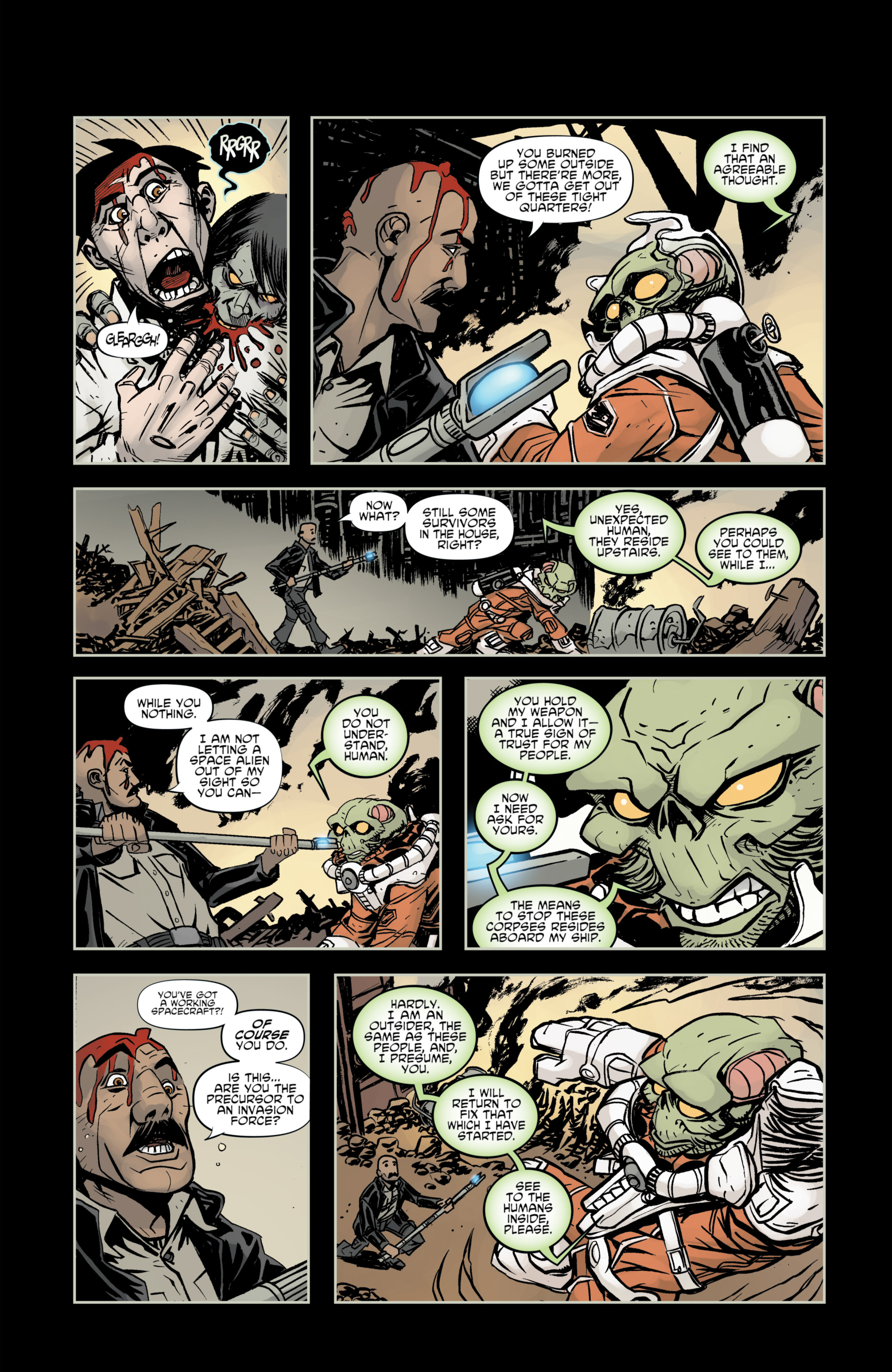 Read online The Colonized: Zombies vs. Aliens comic -  Issue # TPB - 77