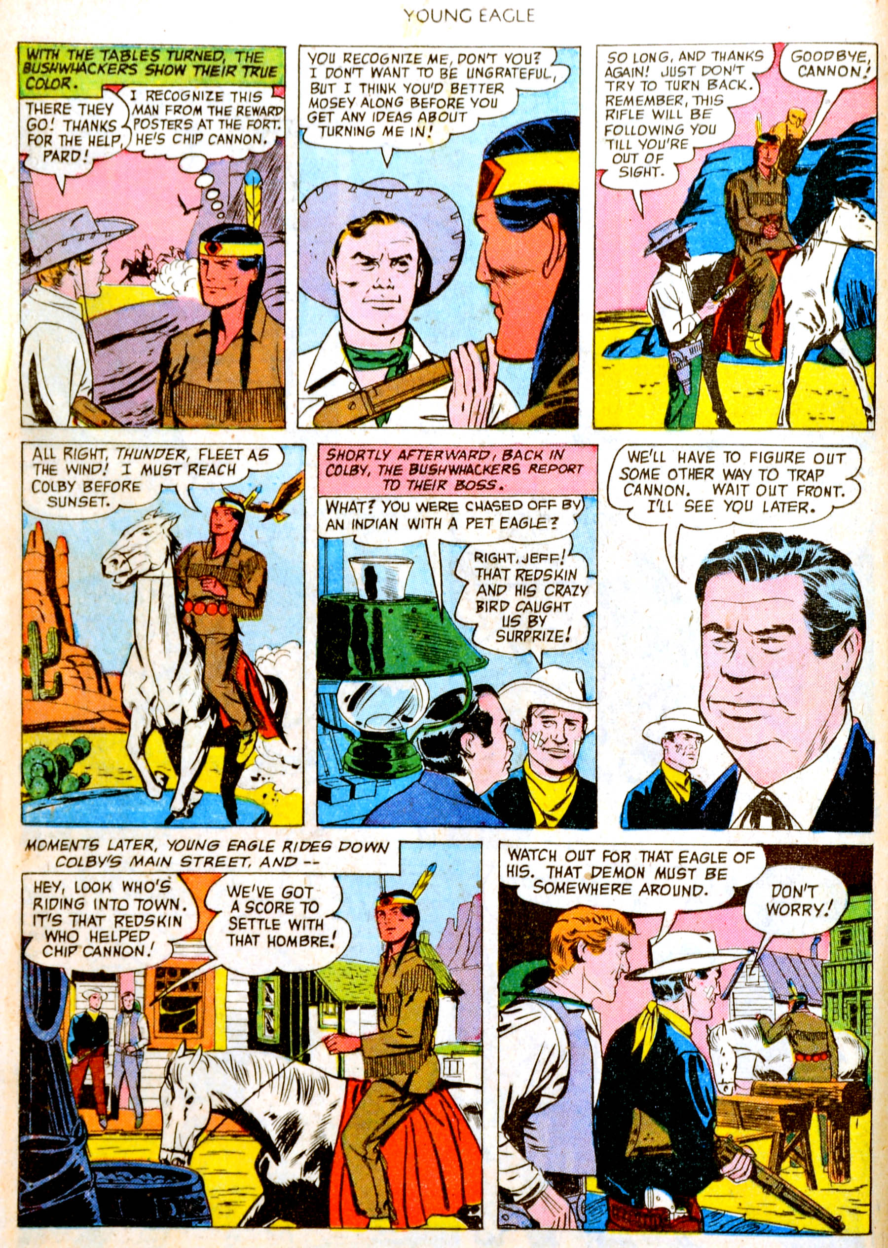 Read online Young Eagle comic -  Issue #4 - 6