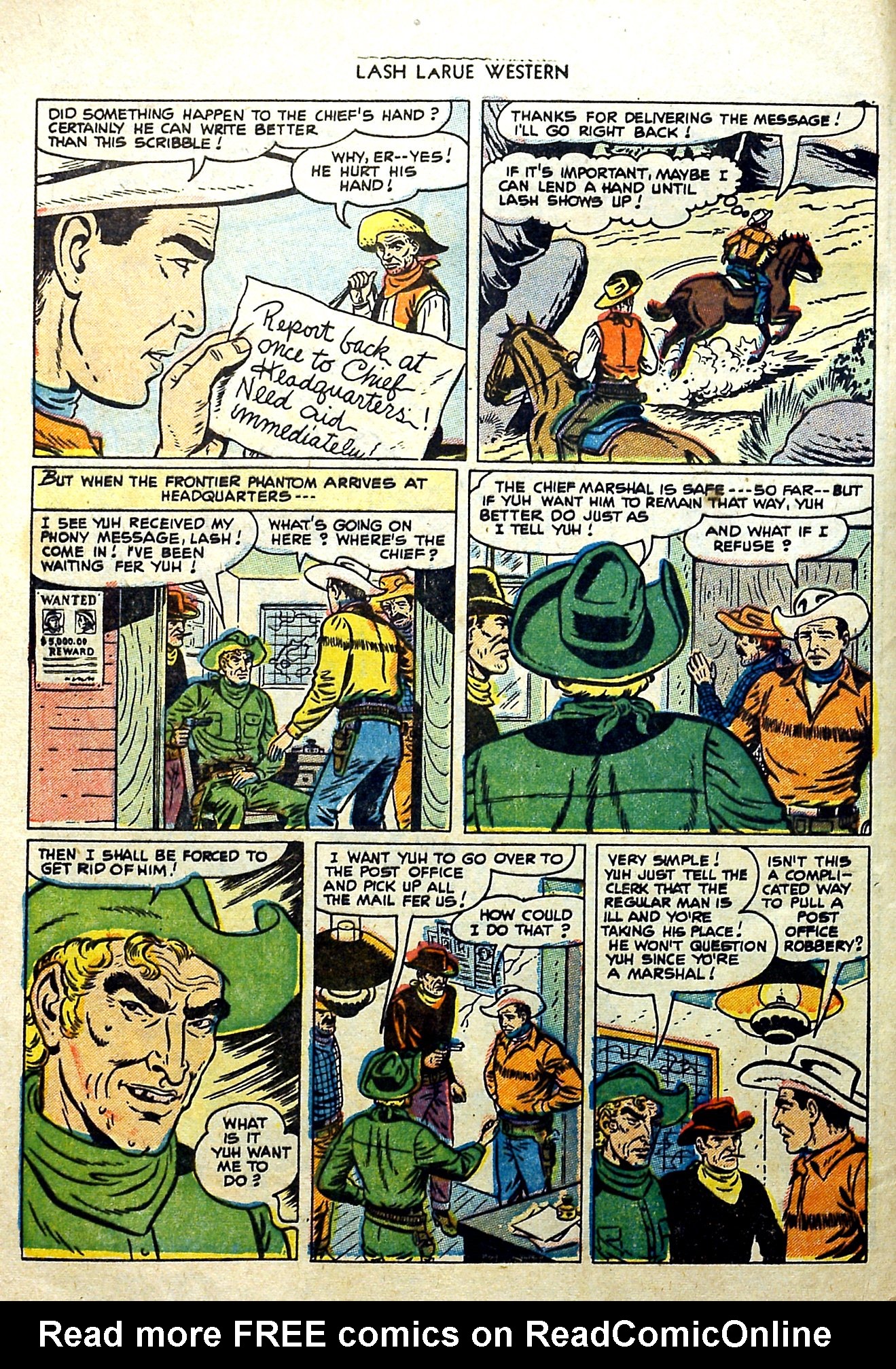 Read online Lash Larue Western (1949) comic -  Issue #57 - 4