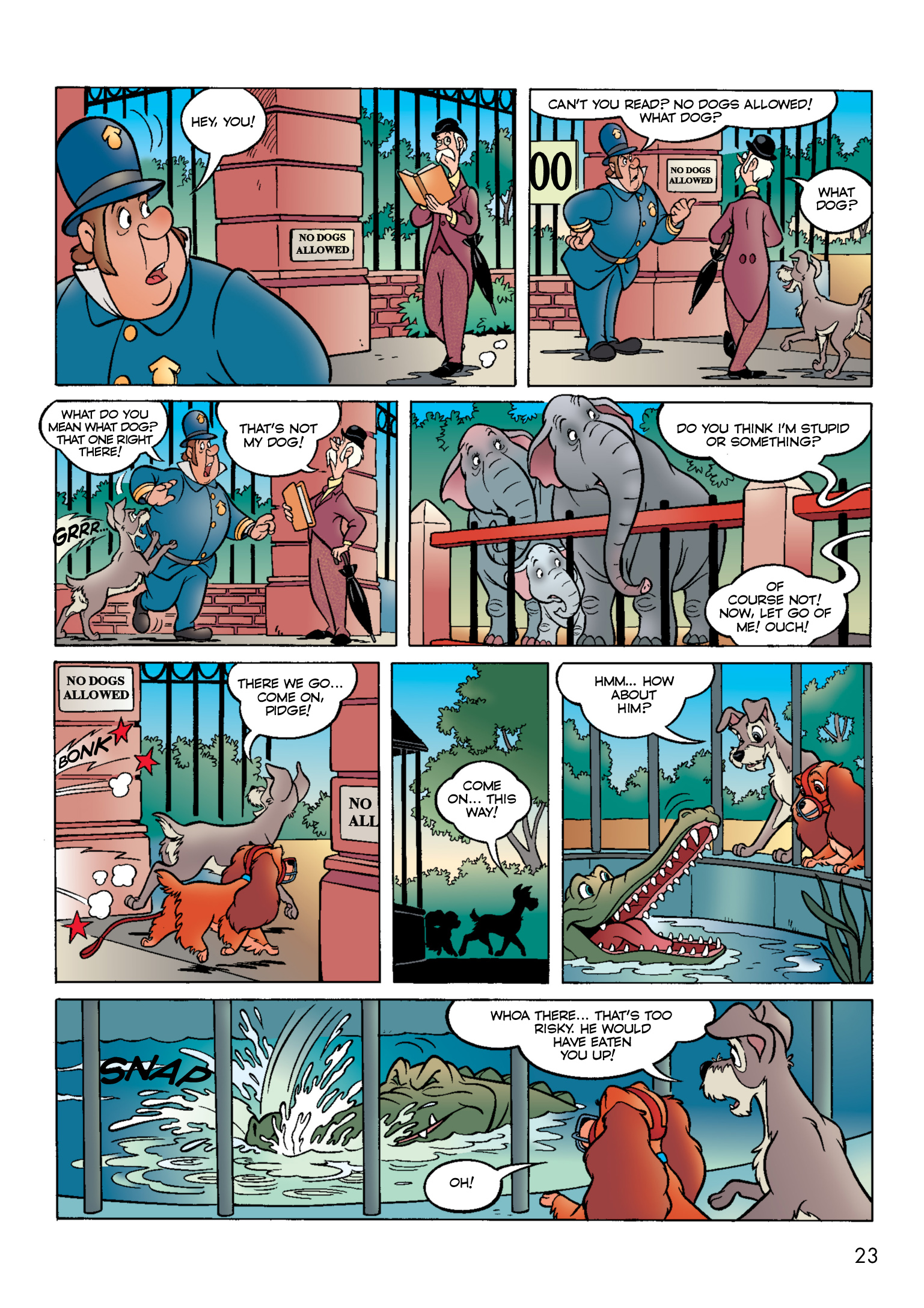 Read online Disney Lady and the Tramp: The Story of the Movie in Comics comic -  Issue # Full - 24