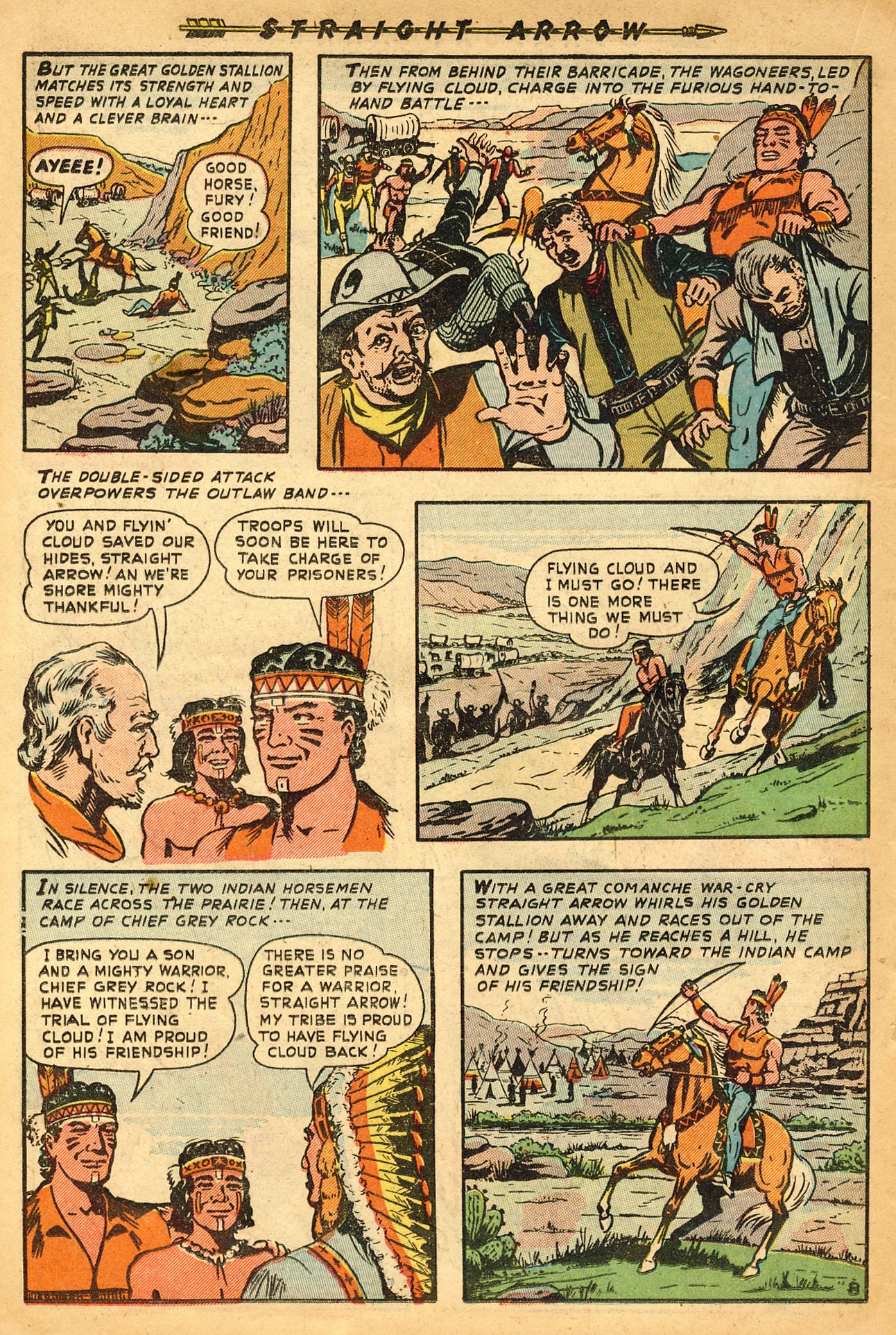 Read online Straight Arrow comic -  Issue #9 - 18