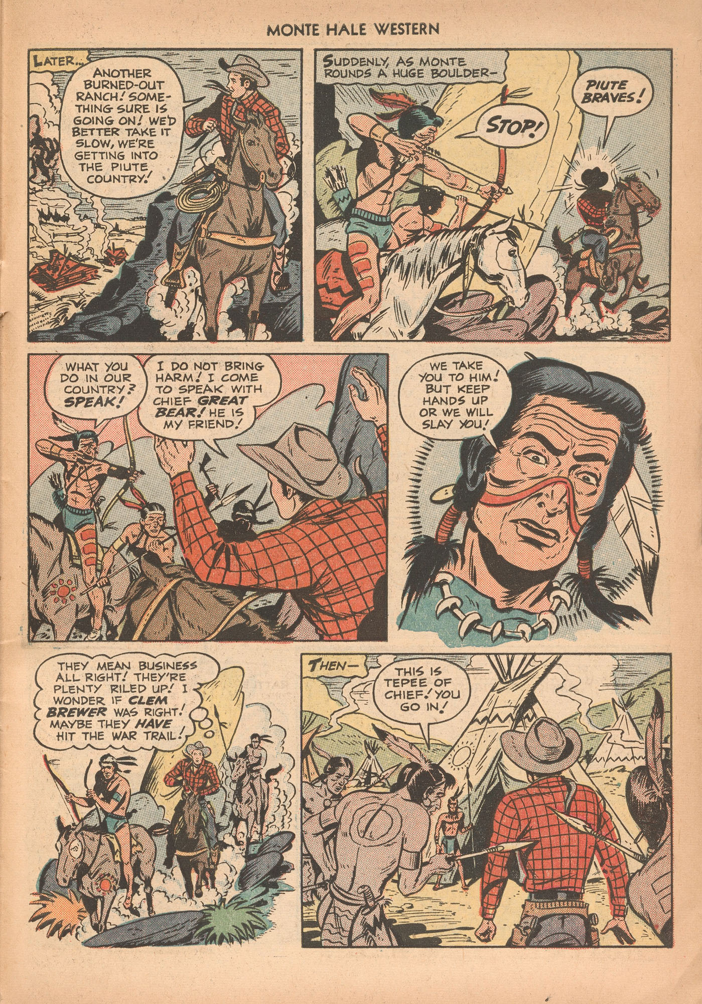 Read online Monte Hale Western comic -  Issue #43 - 43