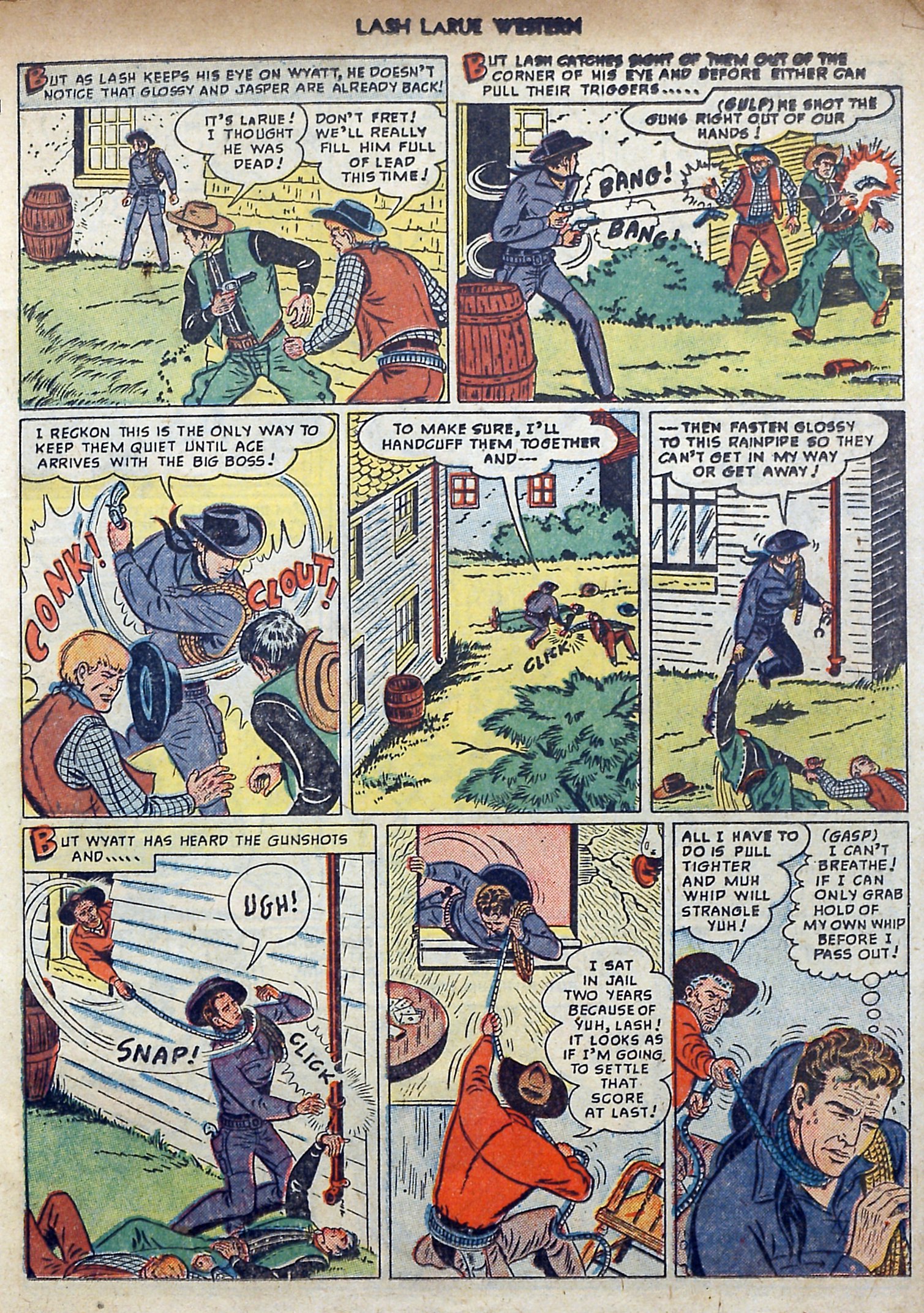 Read online Lash Larue Western (1949) comic -  Issue #3 - 11