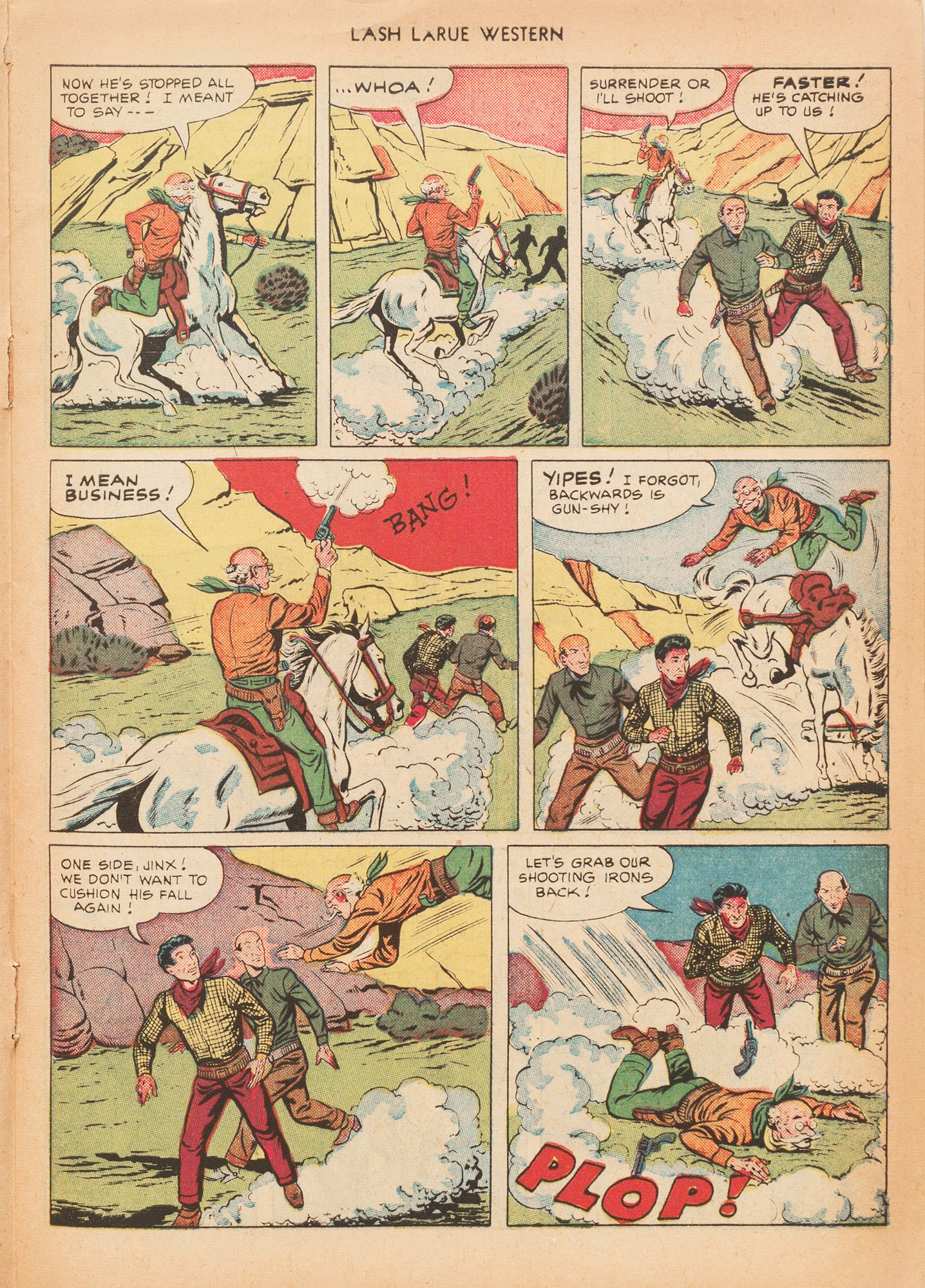Read online Lash Larue Western (1949) comic -  Issue #15 - 21