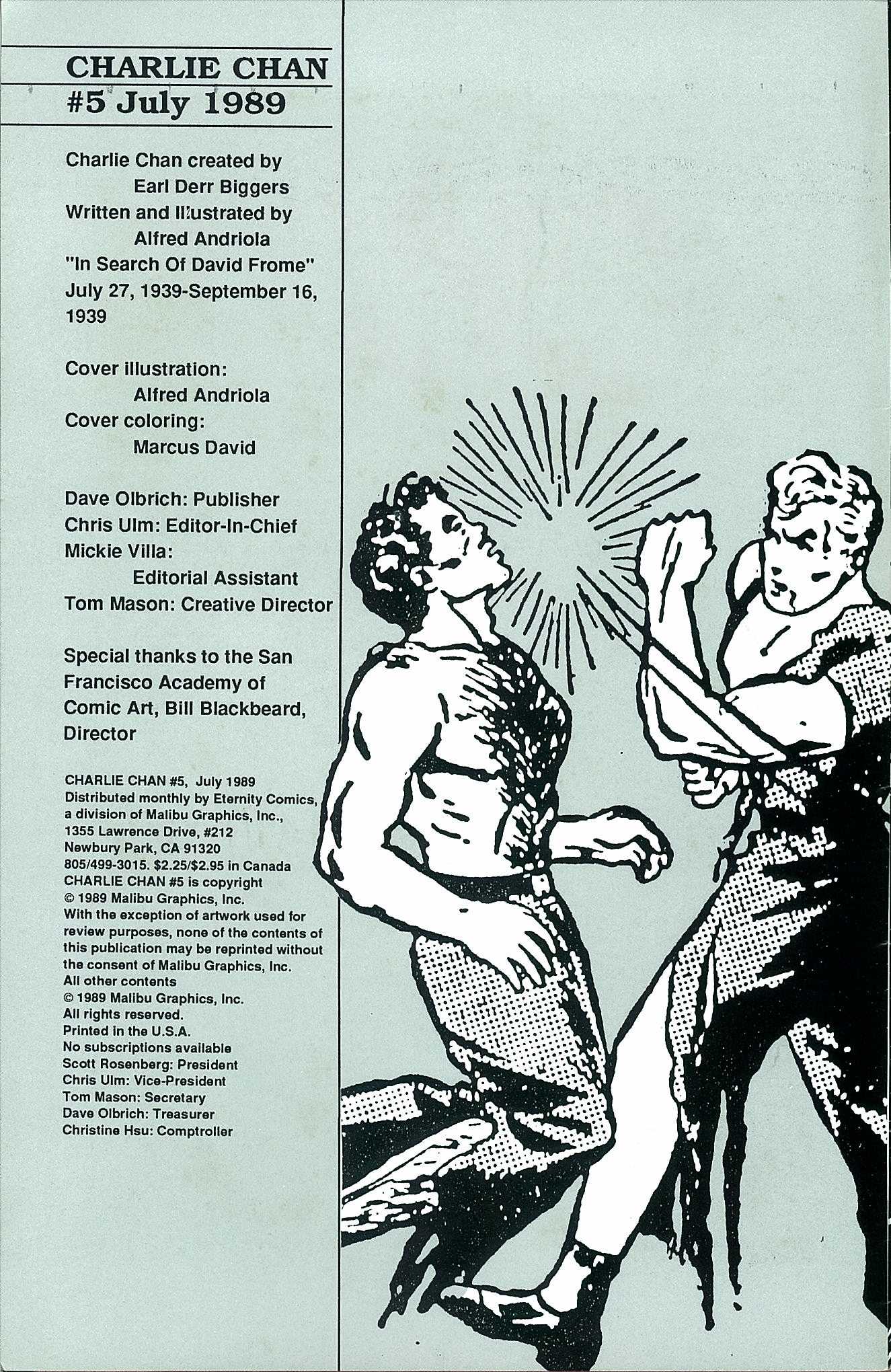 Read online Charlie Chan comic -  Issue #5 - 2