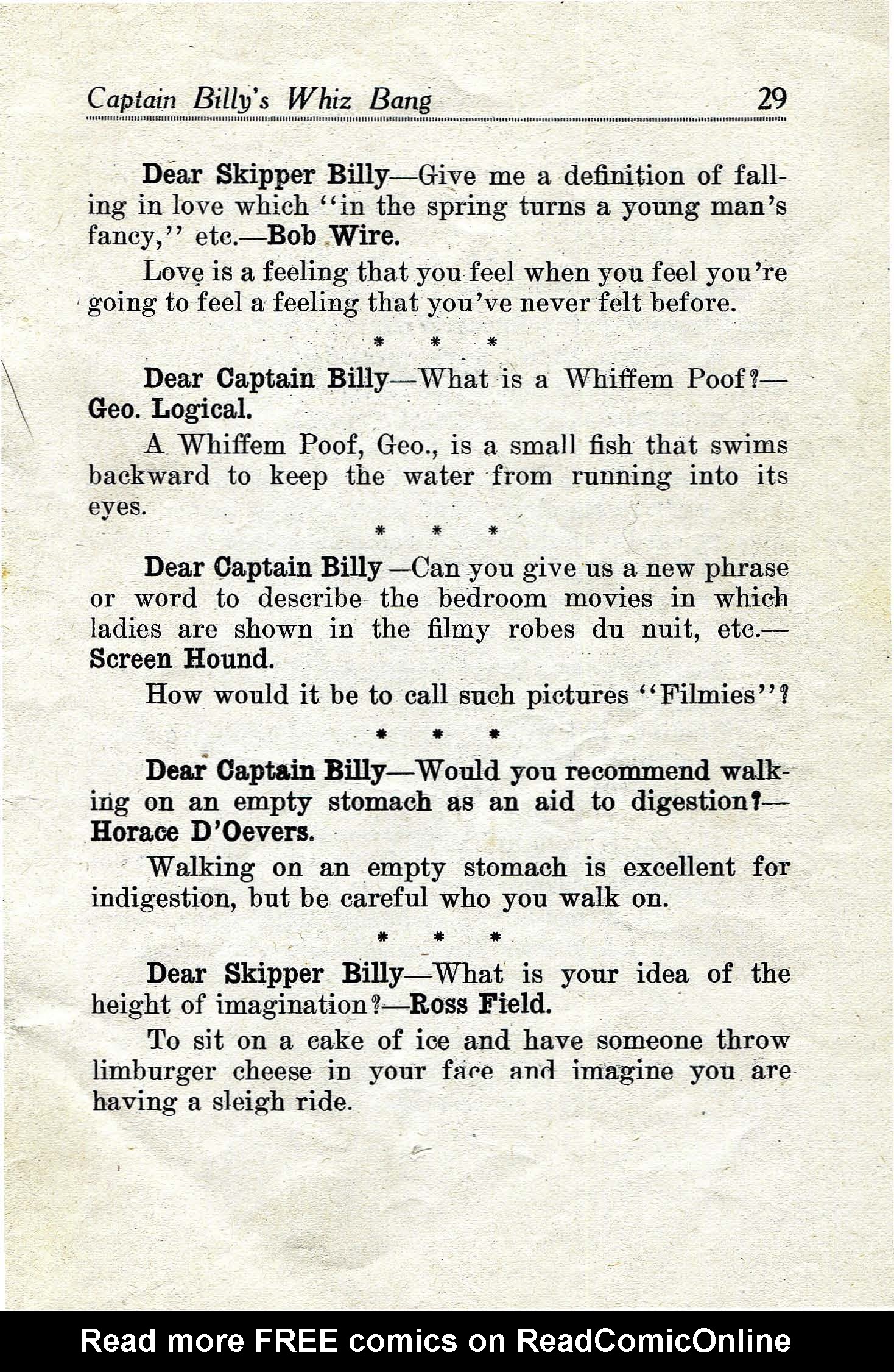 Read online Captain Billy's Whiz Bang comic -  Issue #21 - 31