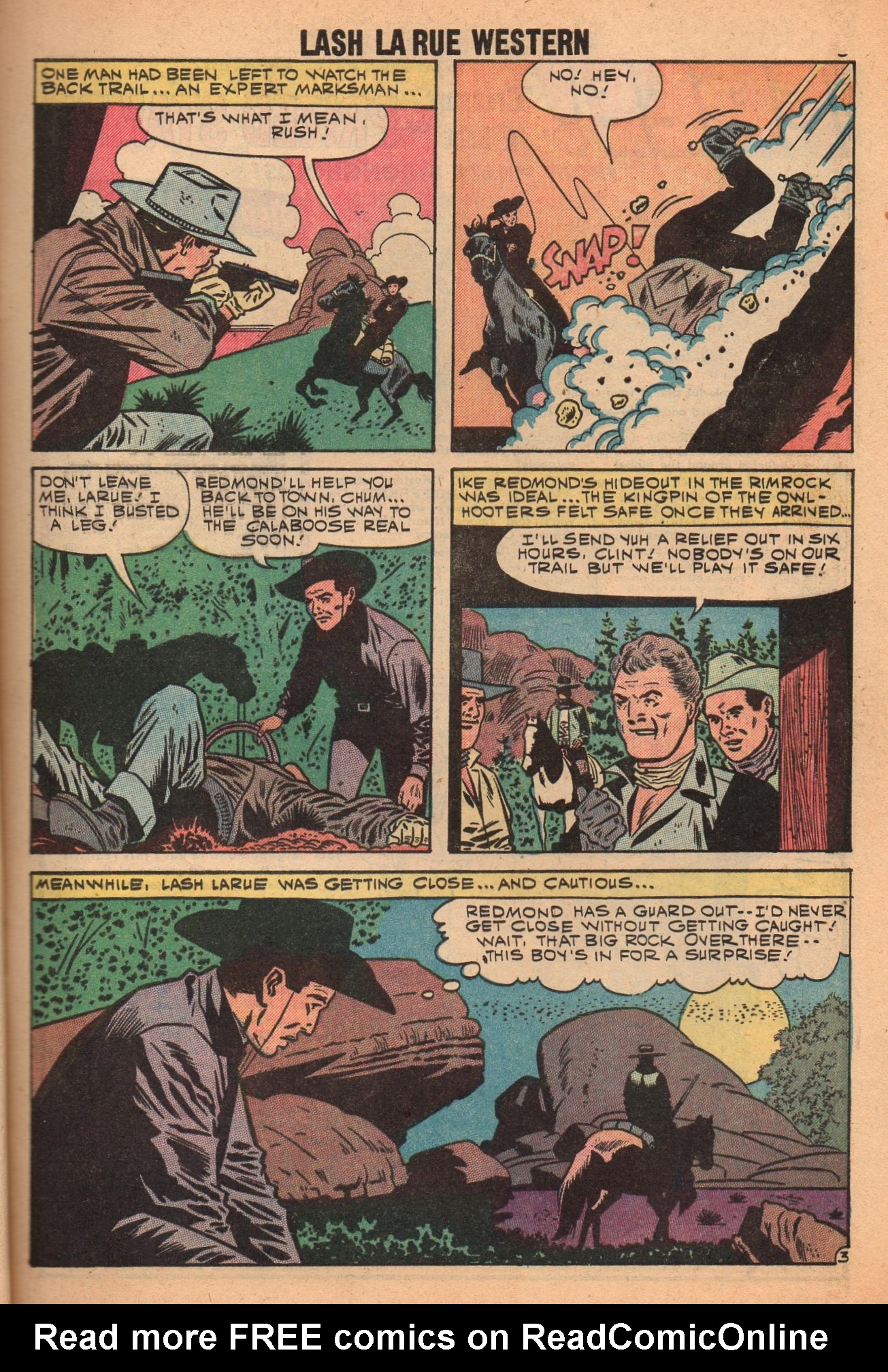 Read online Lash Larue Western (1949) comic -  Issue #72 - 5