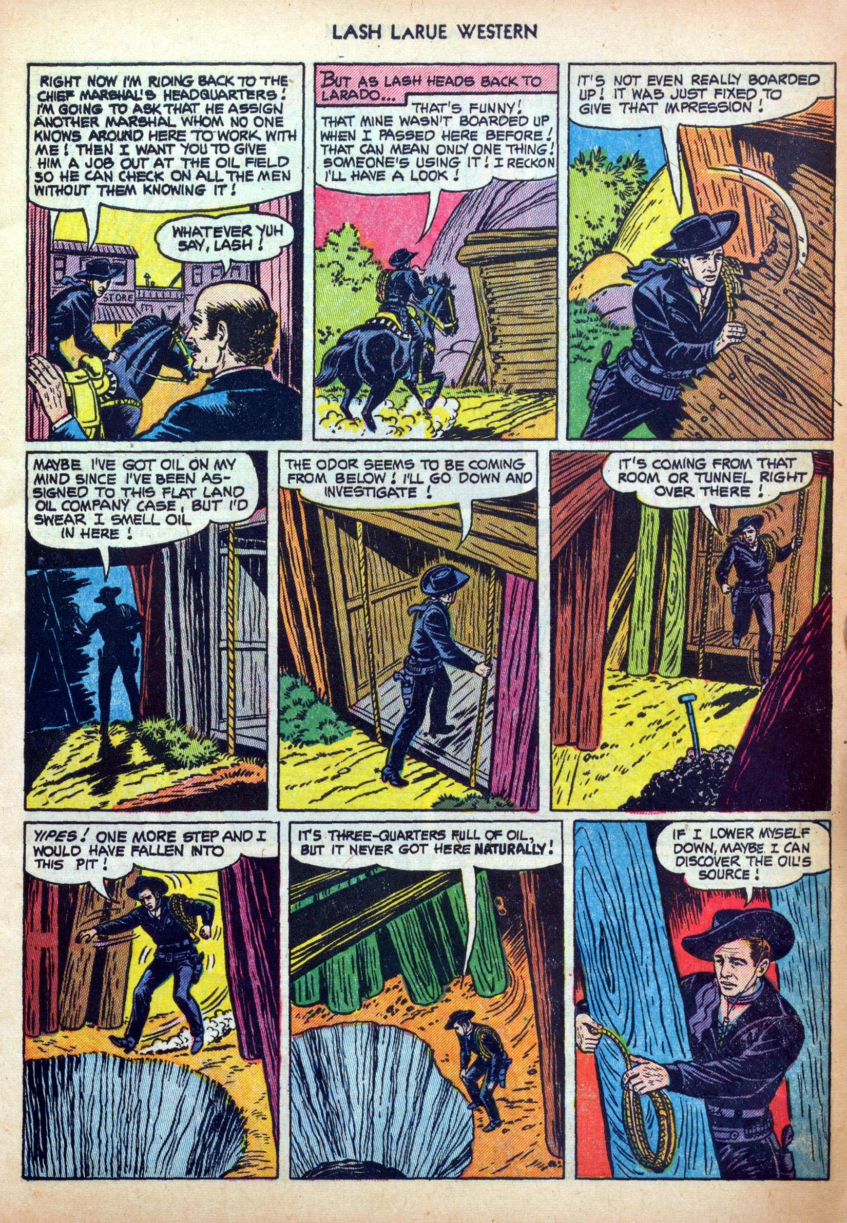 Read online Lash Larue Western (1949) comic -  Issue #34 - 5