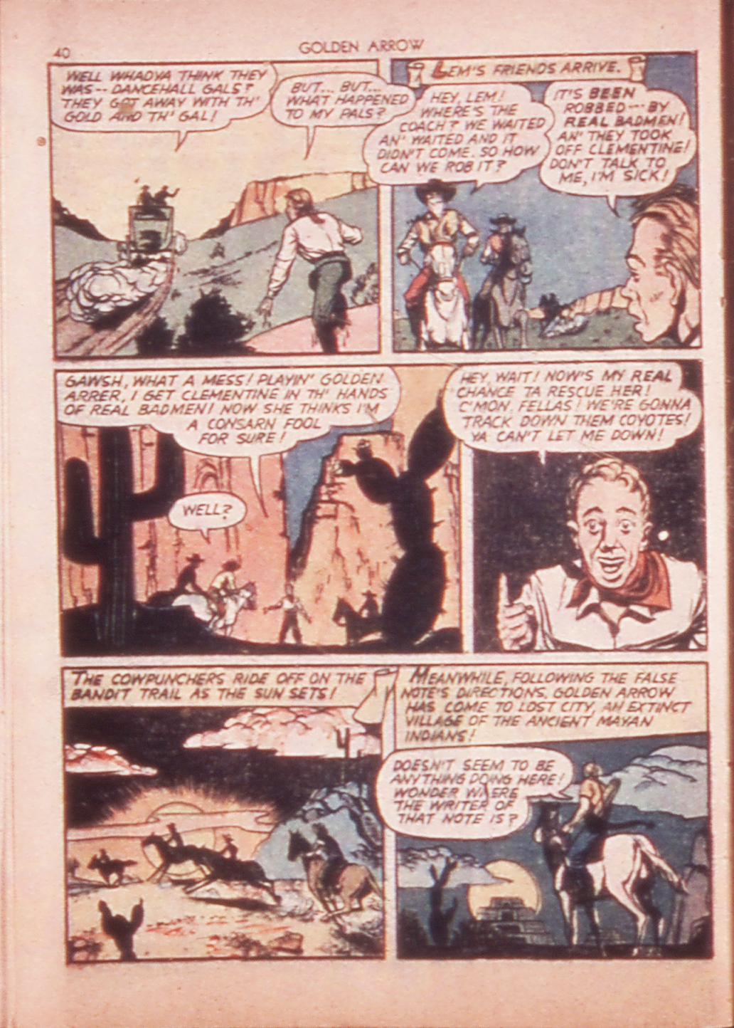 Read online Golden Arrow comic -  Issue #1 - 39