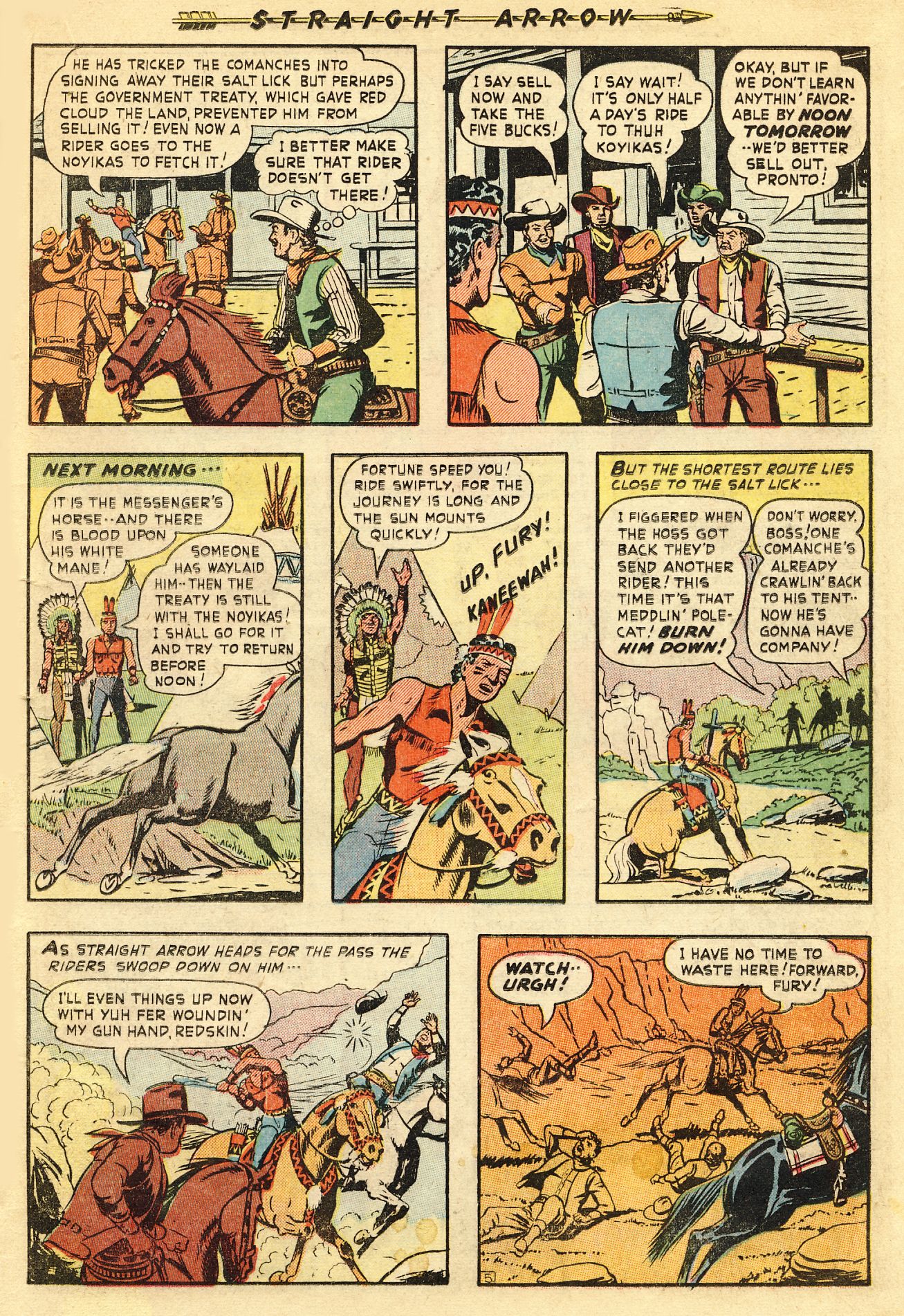 Read online Straight Arrow comic -  Issue #11 - 15