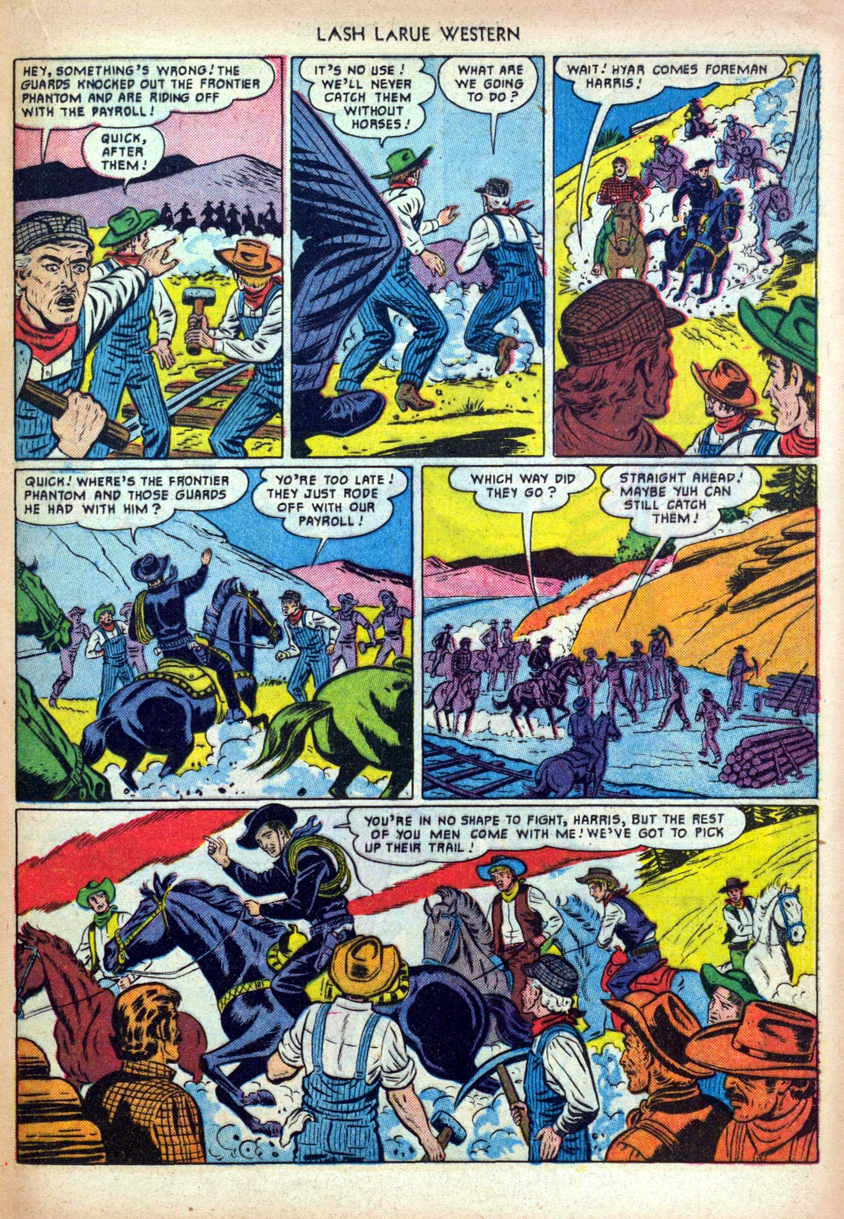 Read online Lash Larue Western (1949) comic -  Issue #19 - 21