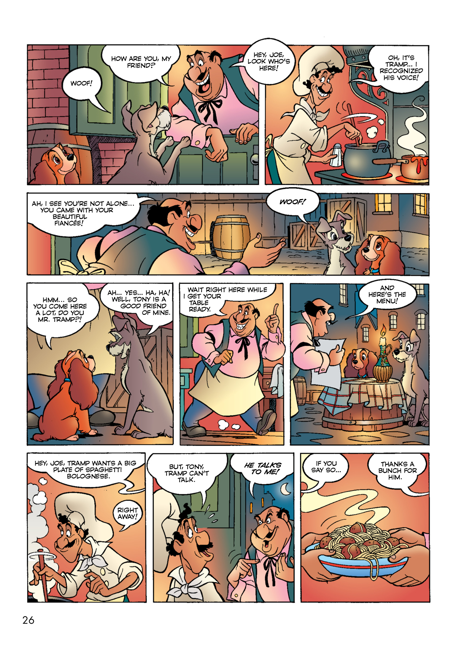 Read online Disney Lady and the Tramp: The Story of the Movie in Comics comic -  Issue # Full - 27
