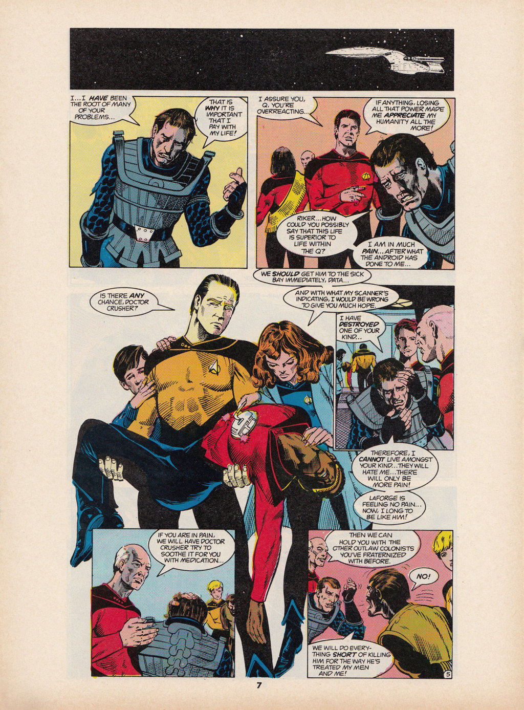 Read online Star Trek The Next Generation (1990) comic -  Issue #6 - 7