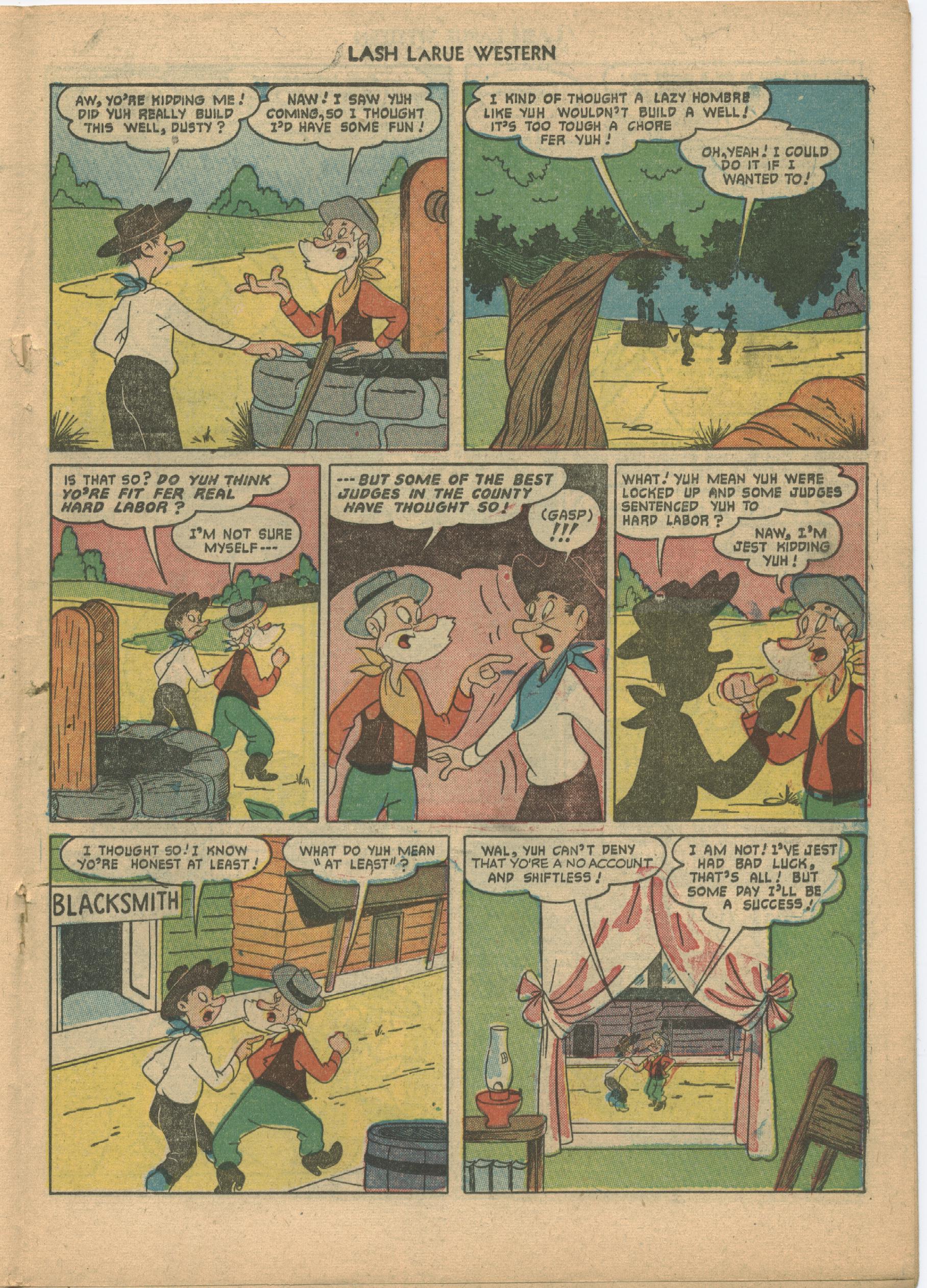 Read online Lash Larue Western (1949) comic -  Issue #21 - 19