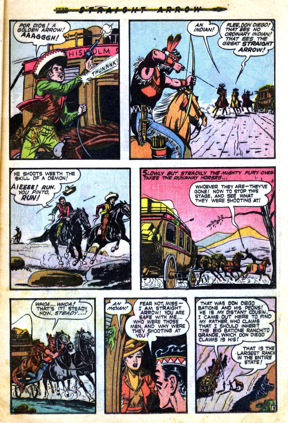 Read online Straight Arrow comic -  Issue #7 - 13