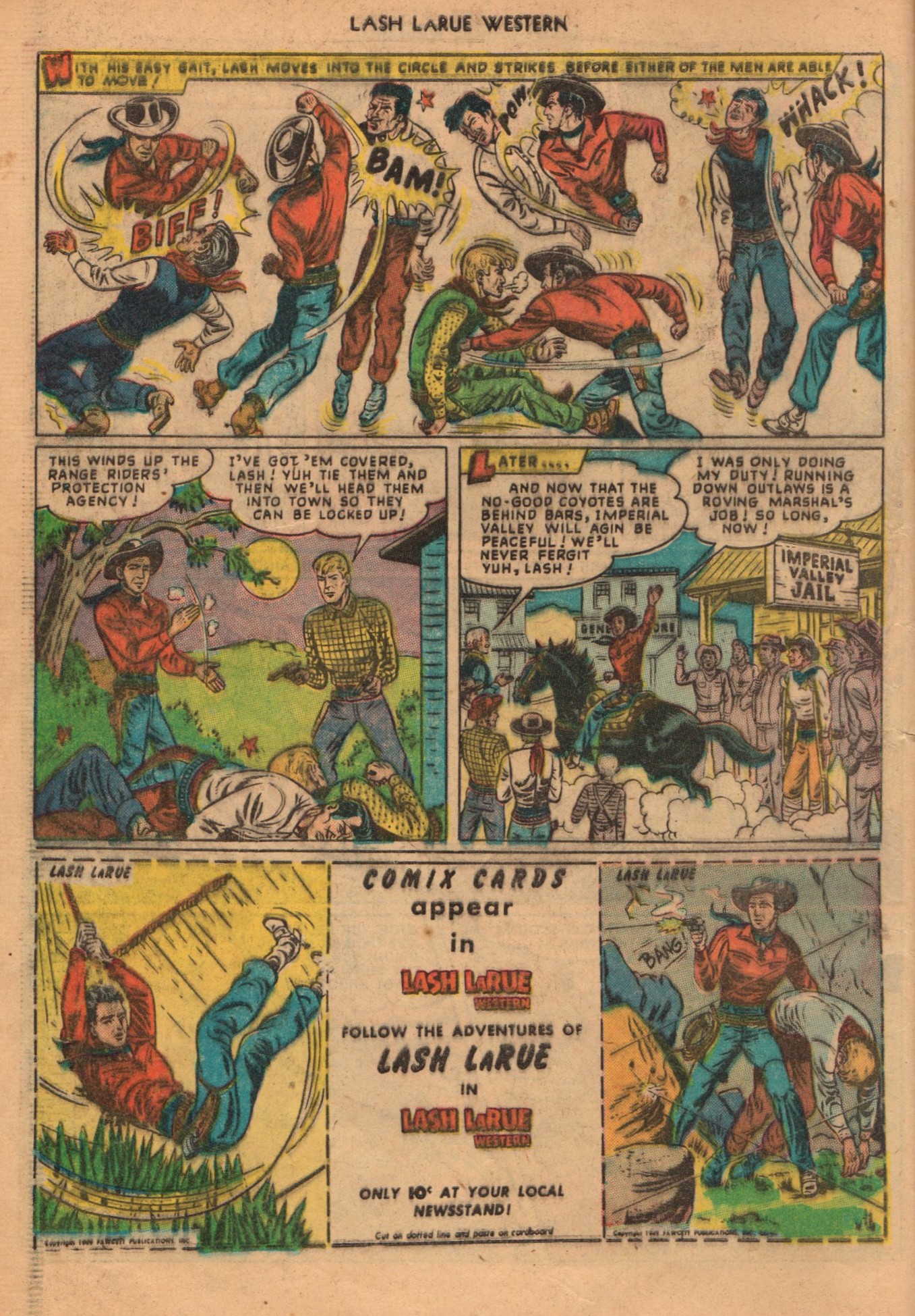 Read online Lash Larue Western (1949) comic -  Issue #1 - 12