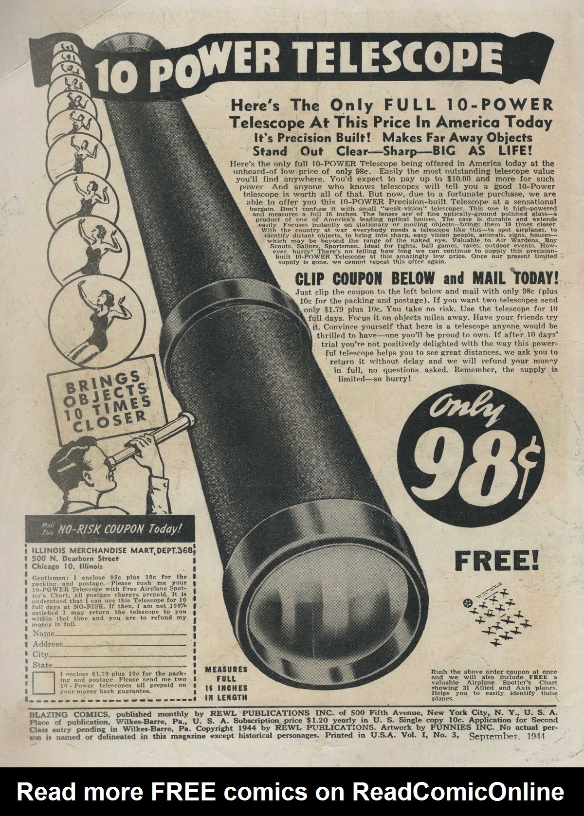 Read online Blazing Comics comic -  Issue #3 - 2