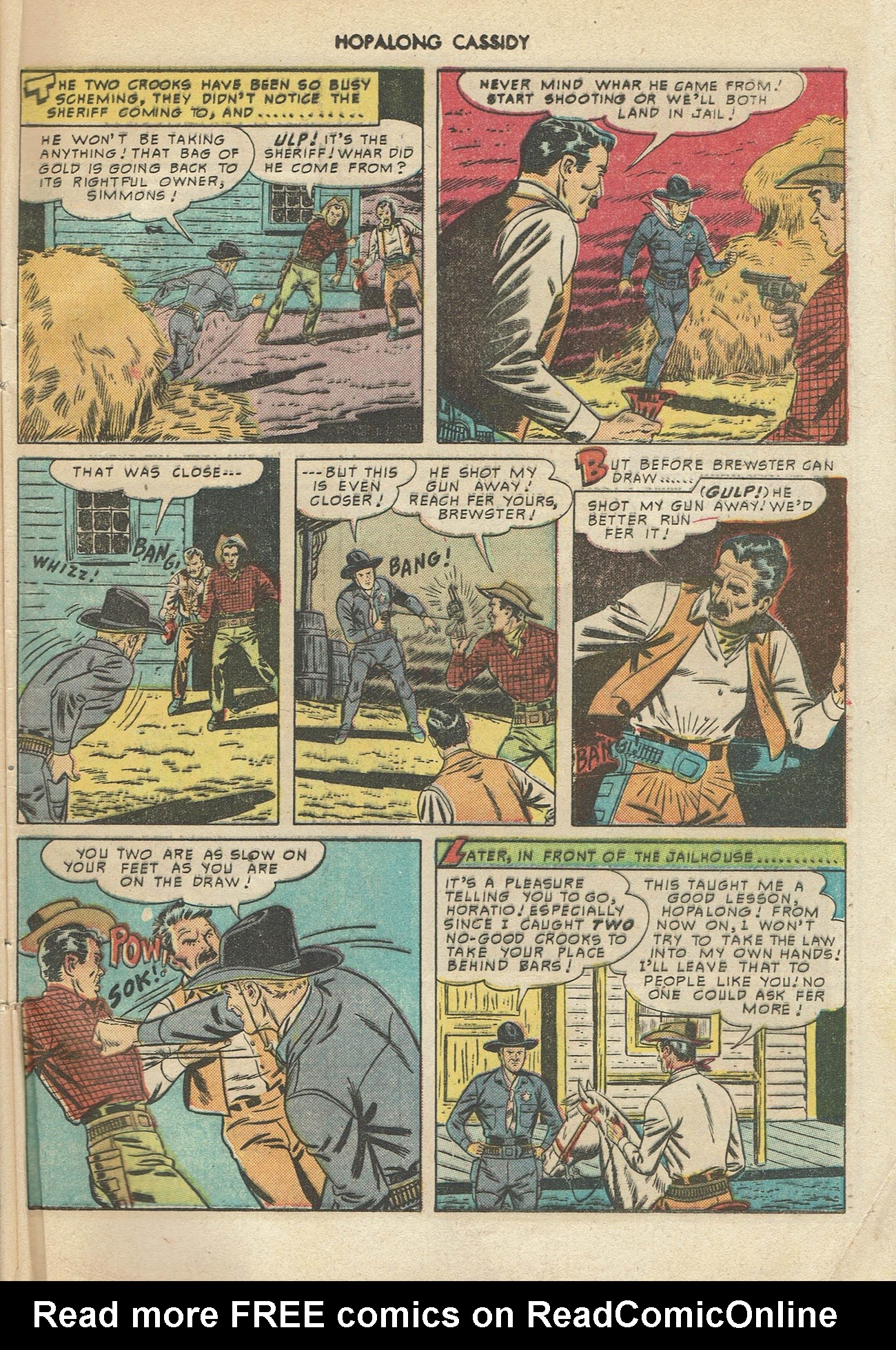 Read online Hopalong Cassidy comic -  Issue #45 - 49