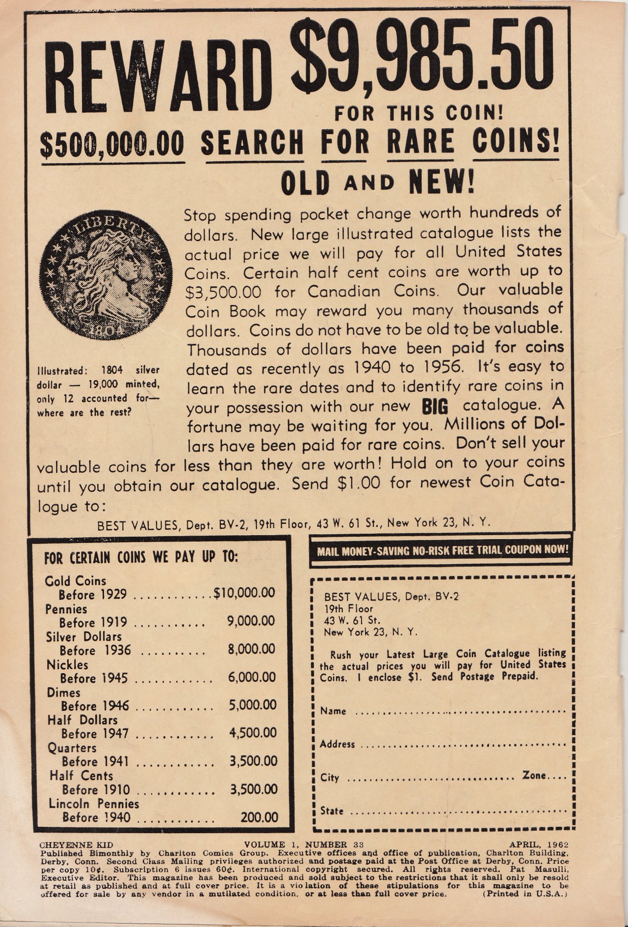 Read online Cheyenne Kid comic -  Issue #33 - 2