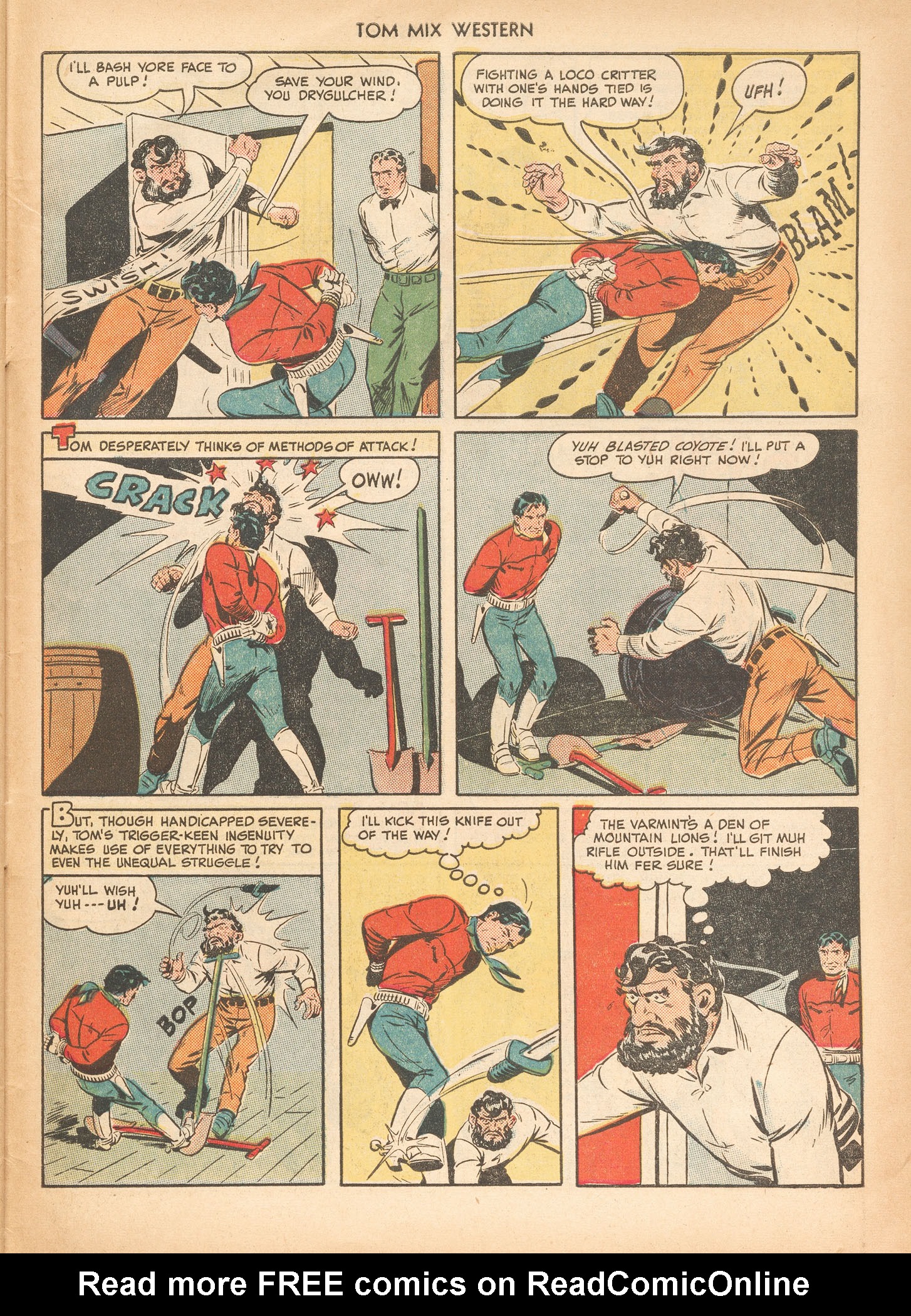 Read online Tom Mix Western (1948) comic -  Issue #23 - 47