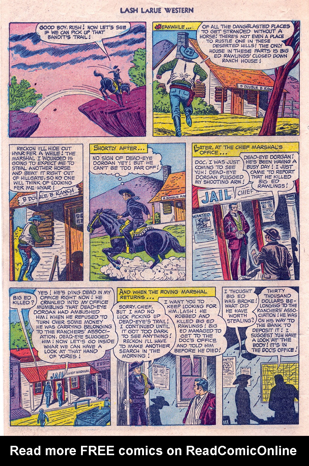 Read online Lash Larue Western (1949) comic -  Issue #45 - 6
