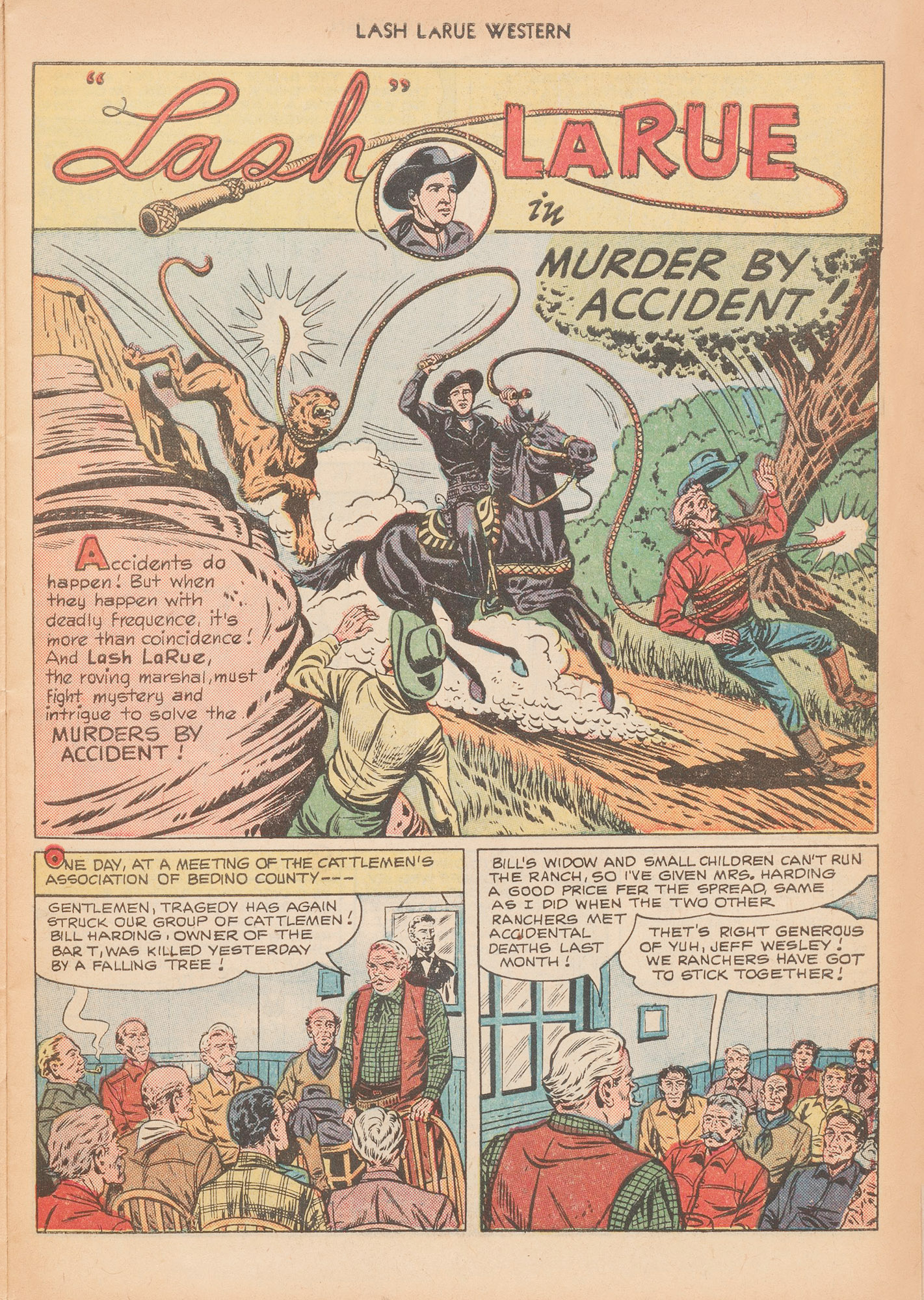 Read online Lash Larue Western (1949) comic -  Issue #12 - 19