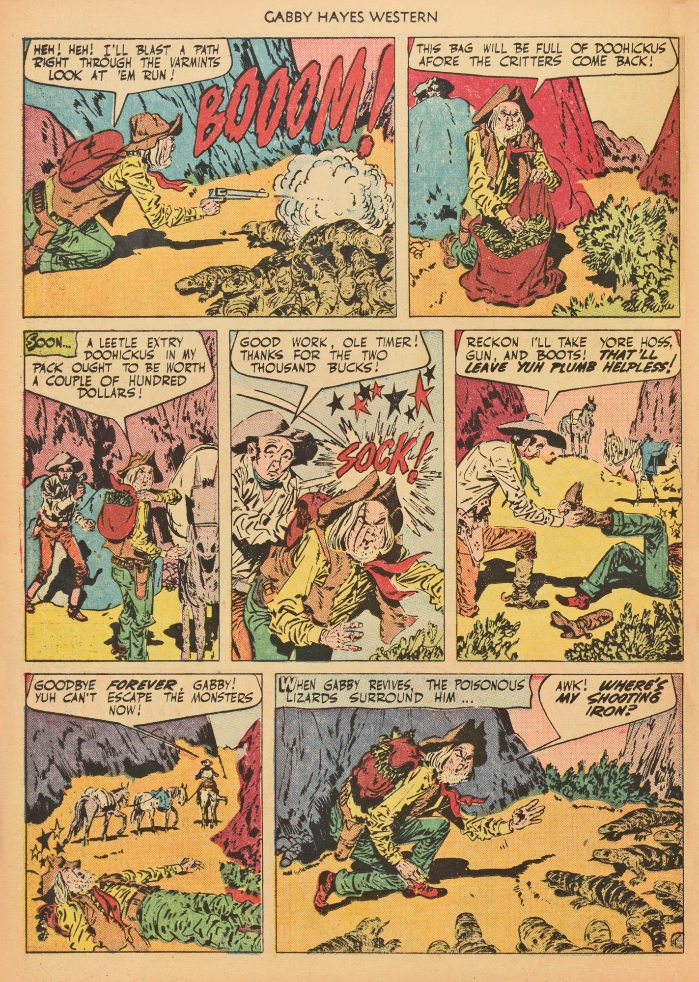 Read online Gabby Hayes Western comic -  Issue #25 - 28