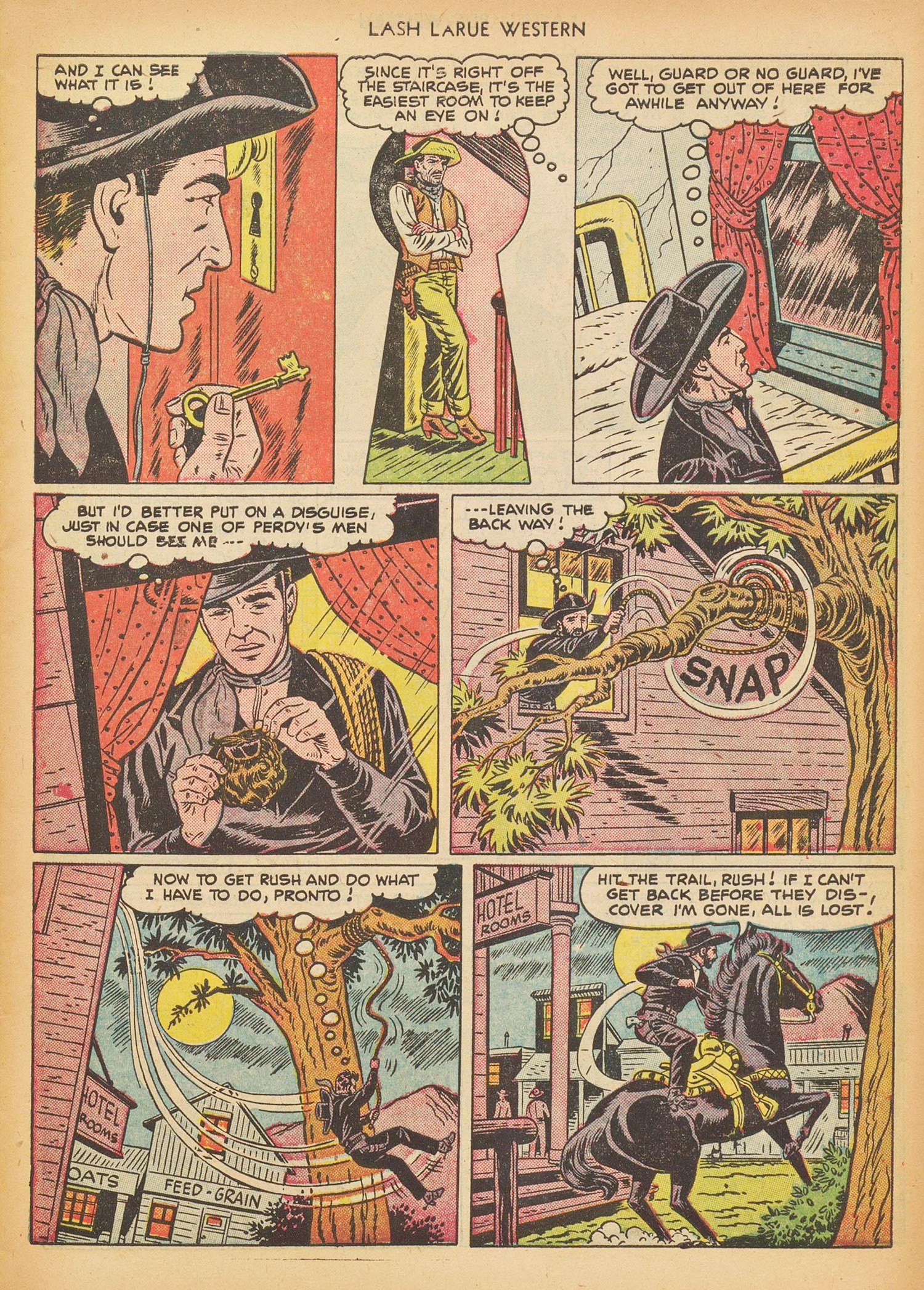 Read online Lash Larue Western (1949) comic -  Issue #17 - 7